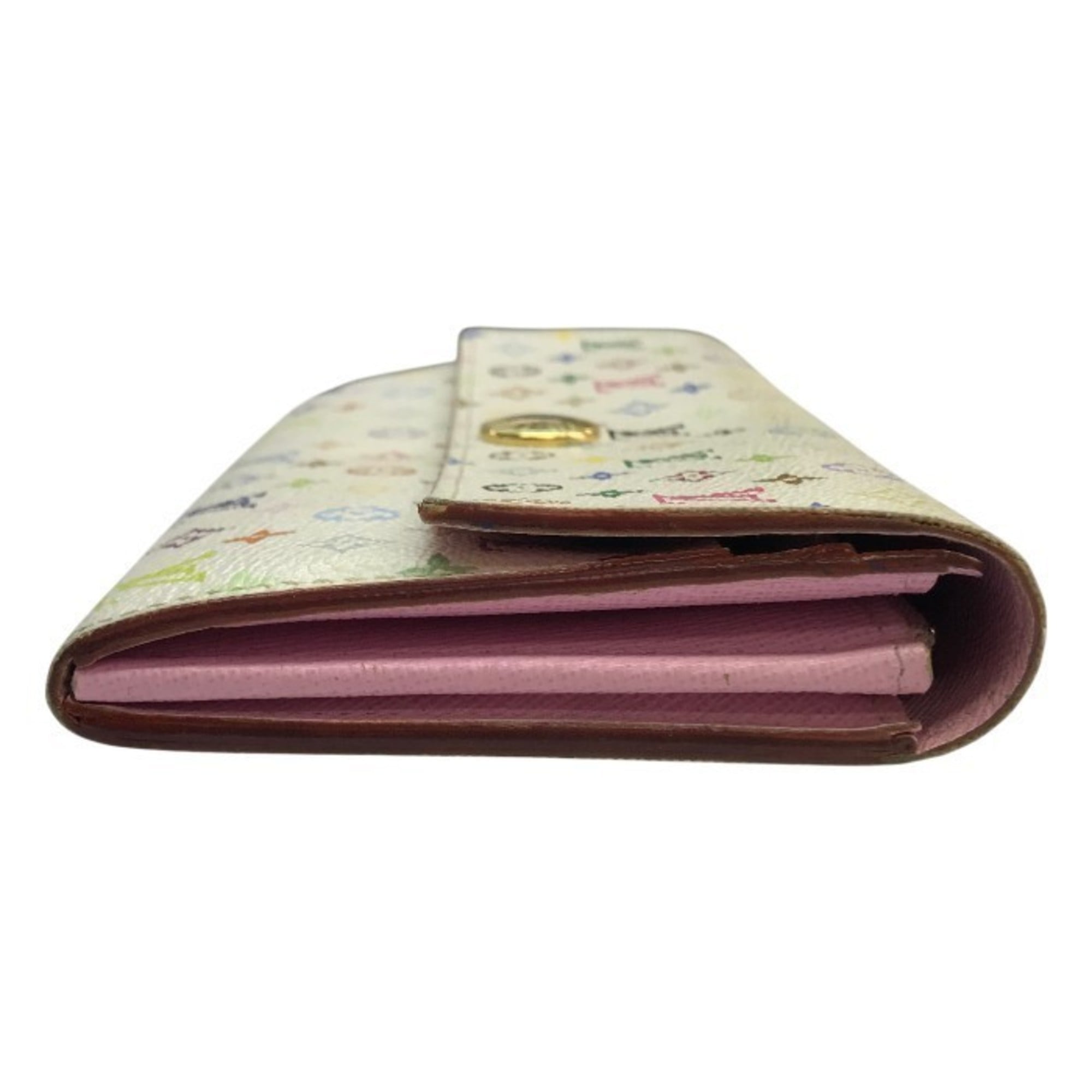 Louis Vuitton Blanc Monogram Multi-Color White Monogram Multicolore Long Wallet (Bi-Fold) (Pre-Owned)