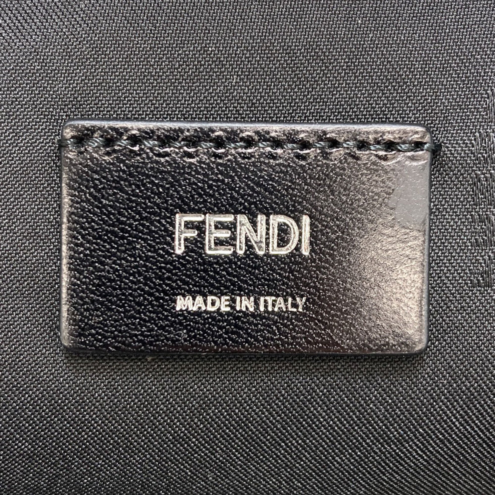 Fendi Black Leather Backpack (Pre-Owned)