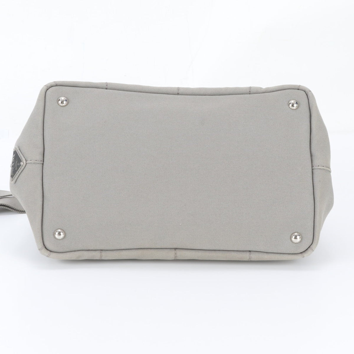 Prada Gray Handbag Shoulder Bag Tote Bag (Pre-Owned)