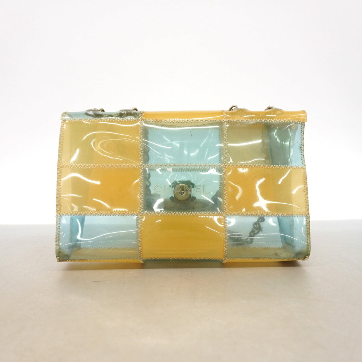 Chanel Beige Vinyl Shoulder Bag (Pre-Owned)