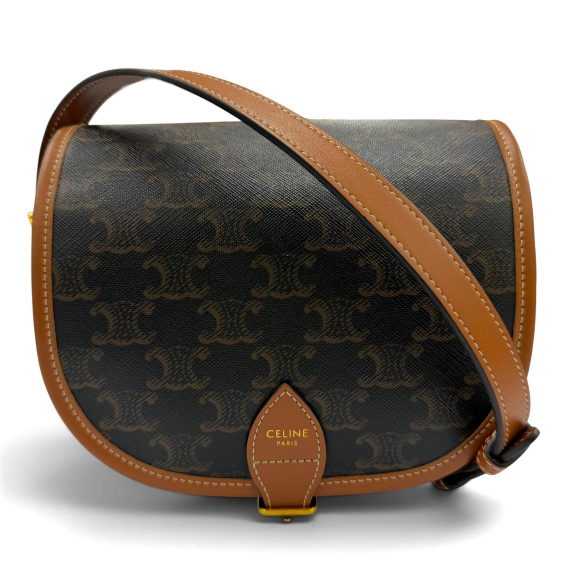 Celine Canvas Shoulder Bag (Pre-Owned)
