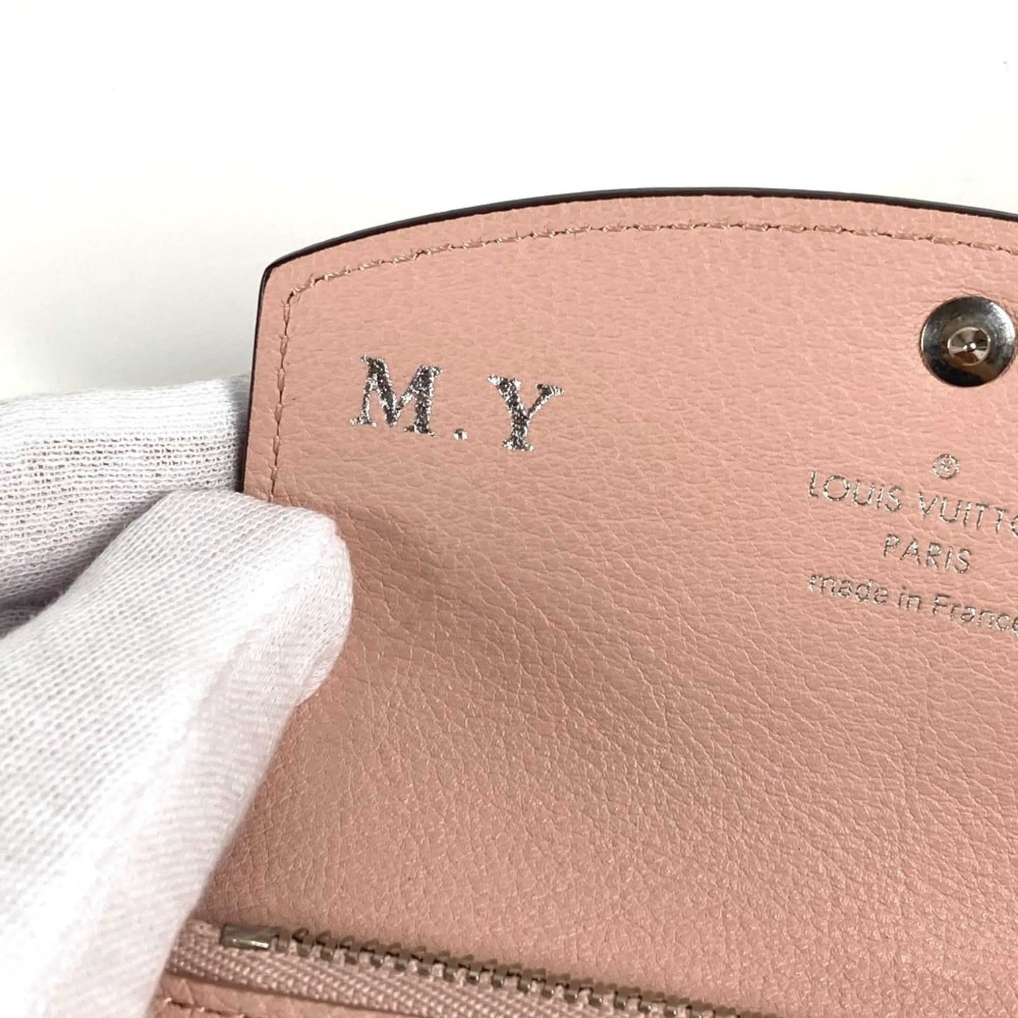 Louis Vuitton Magnolia Pink Mahina Leather Wallet (Bi-Fold) (Pre-Owned)
