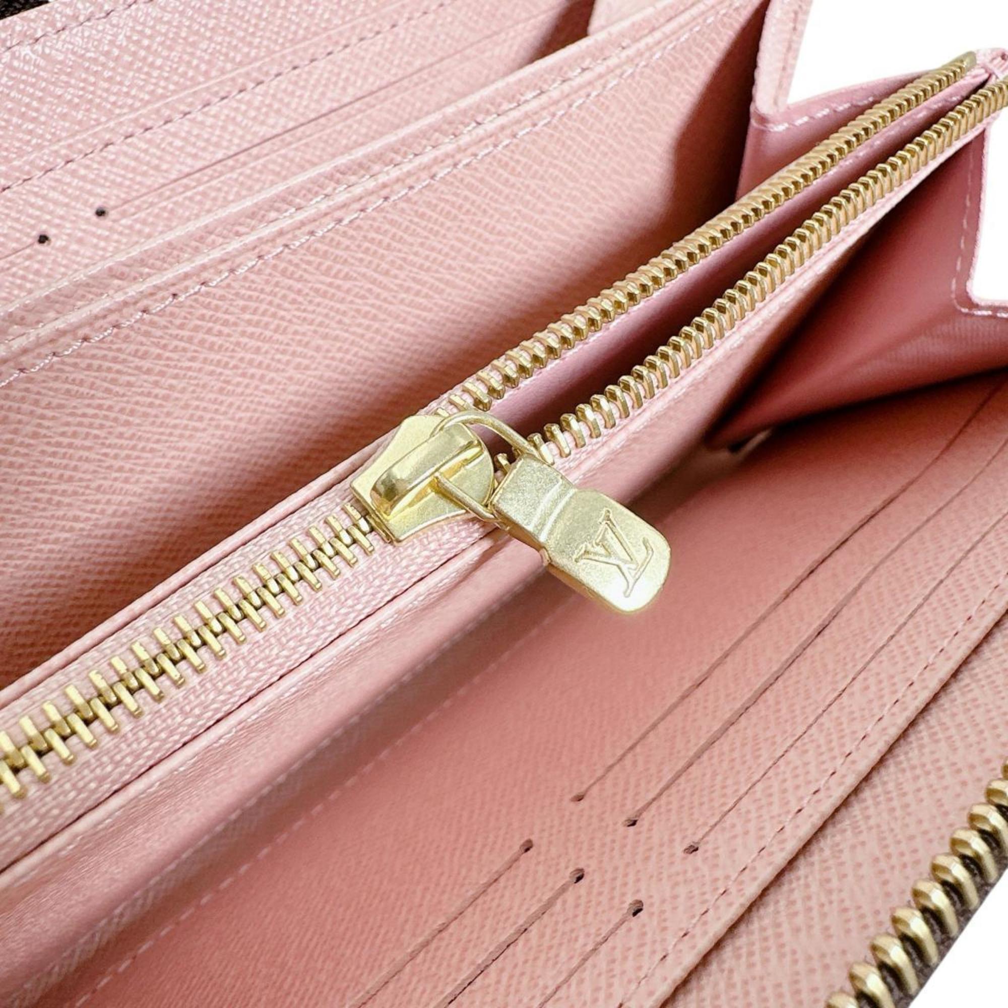 Louis Vuitton Brown Monogram Rose Ballerine Monogram Long Wallet (Bi-Fold) (Pre-Owned)