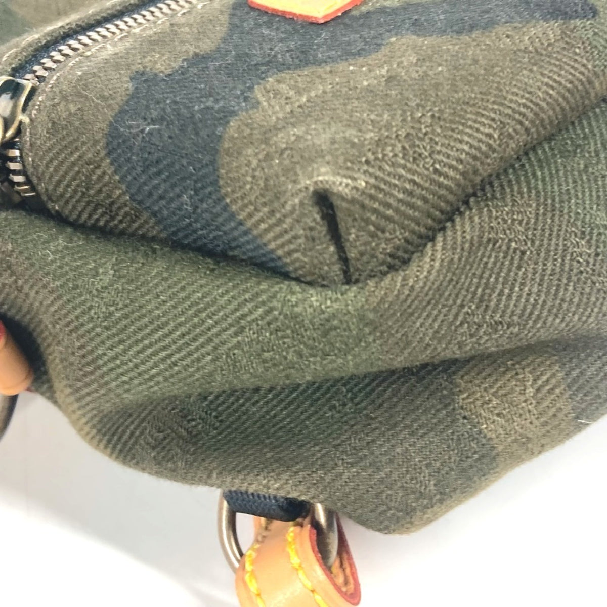 Louis Vuitton Camouflage Green Canvas Backpack (Pre-Owned)
