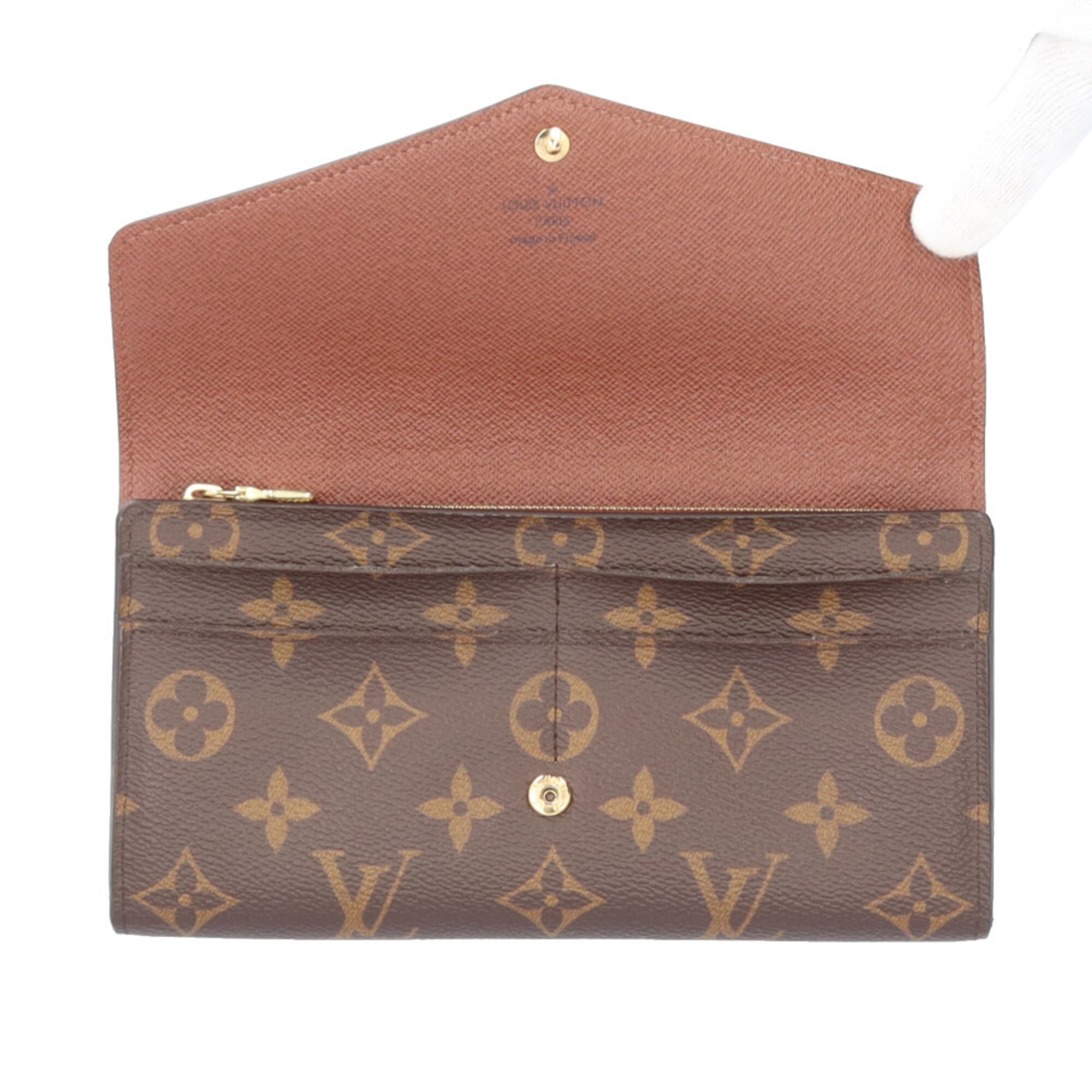 Louis Vuitton Monogram Brown Marron Monogram Canvas Long Wallet (Bi-Fold) (Pre-Owned)
