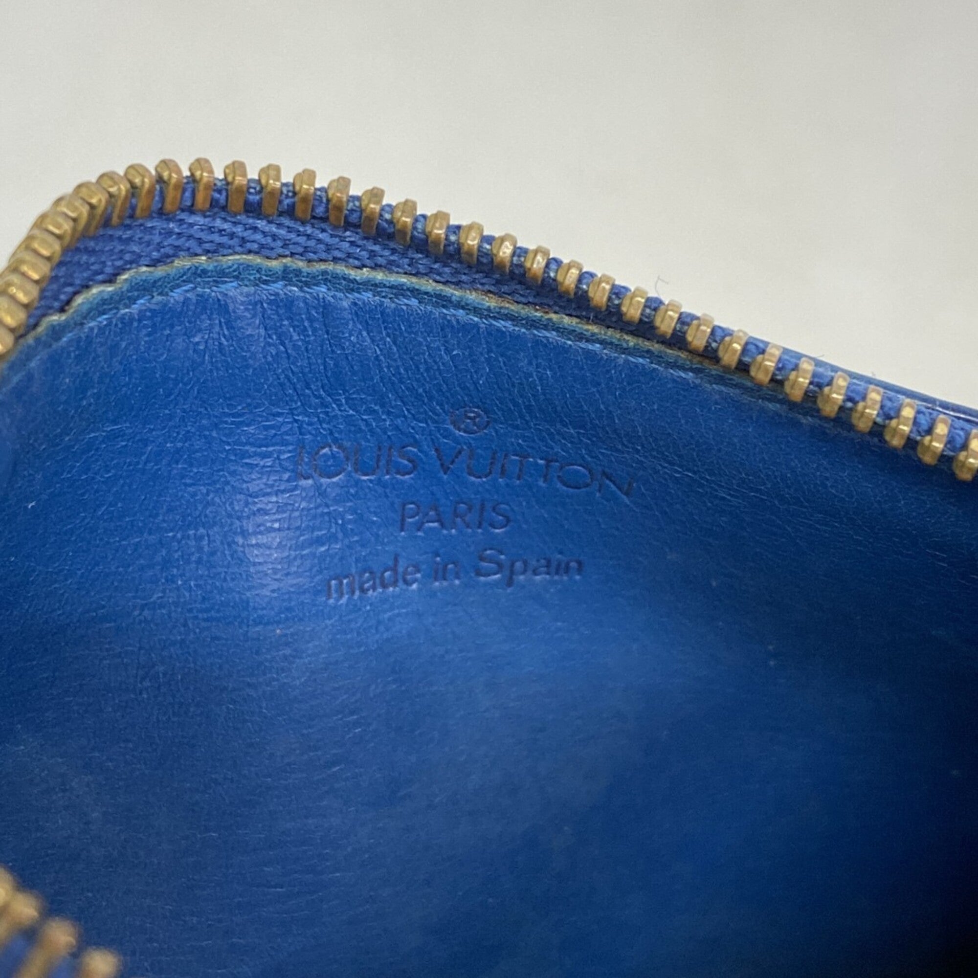 Louis Vuitton Toledo Blue Coin Purse/Coin Case (Pre-Owned)