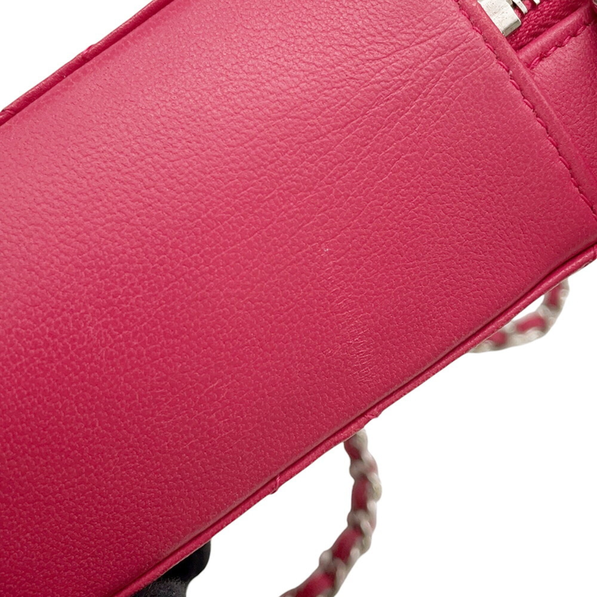 Chanel Pink Handbag Shoulder Bag (Pre-Owned)