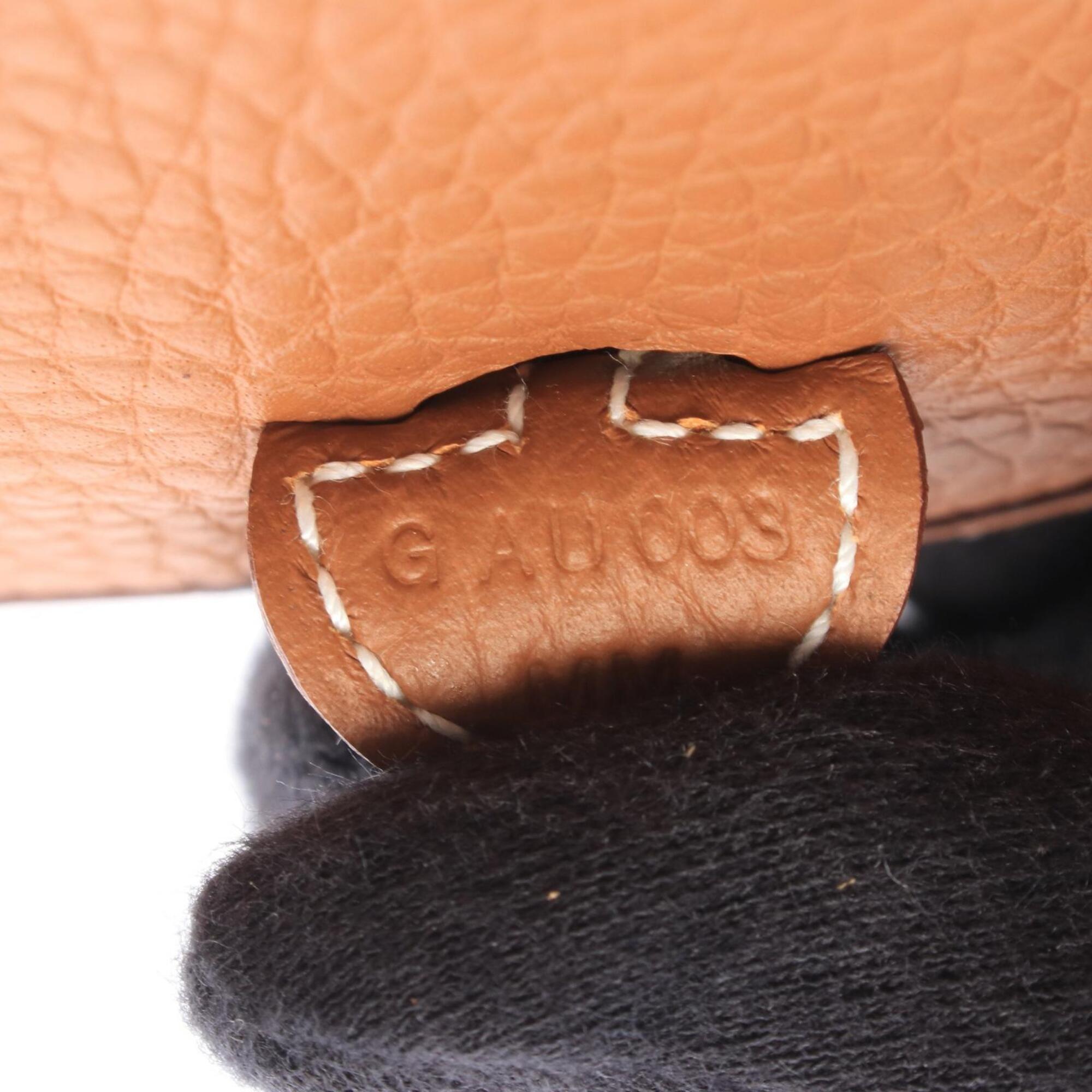 Hermes Brown Taurillon Clemence Leather Handbag Shoulder Bag (Pre-Owned)