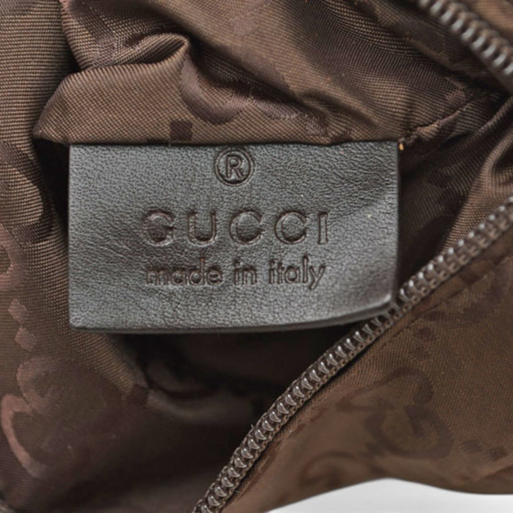 Gucci Brown Nylon Tote Bag (Pre-Owned)