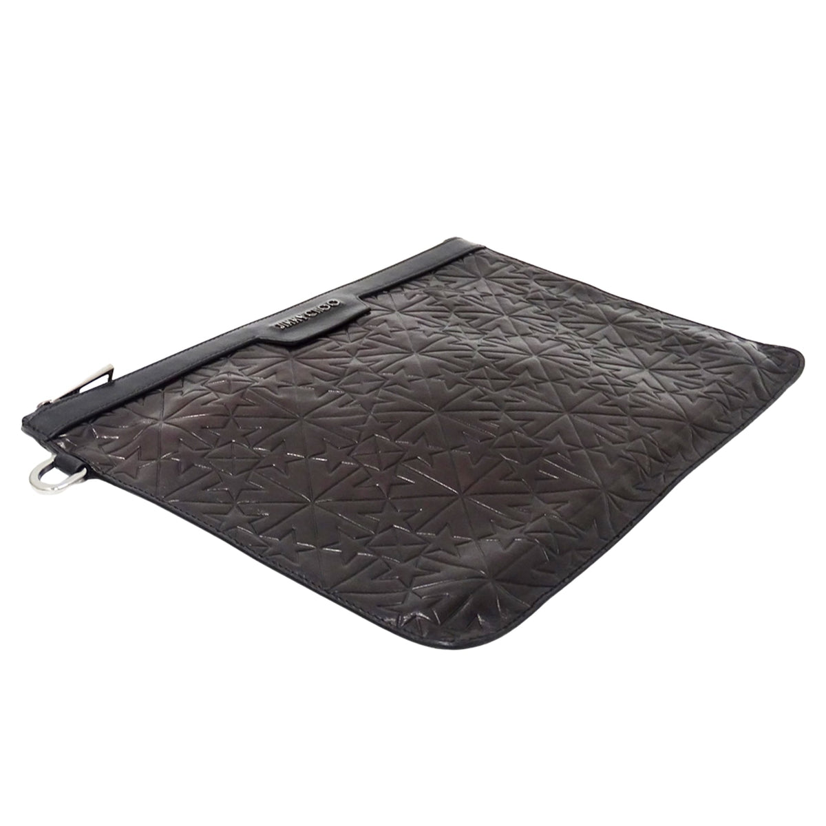 Jimmy Choo Black Leather Clutch Bag (Pre-Owned)