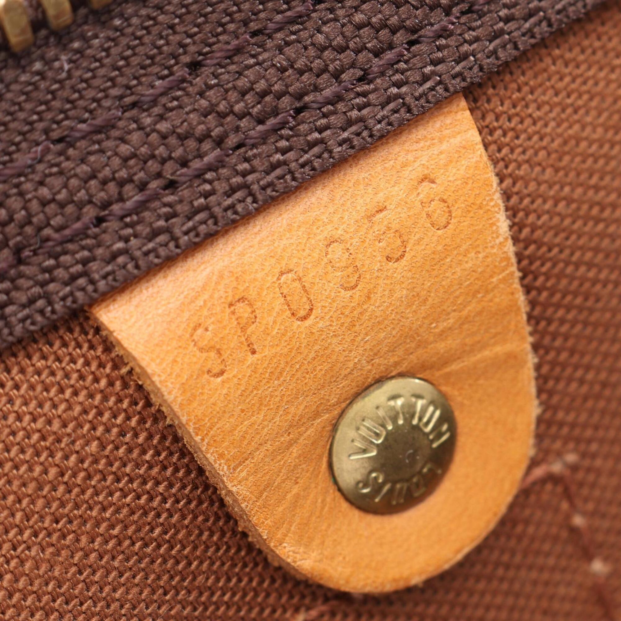 Louis Vuitton Monogram Brown Coated Canvas Boston Bag Handbag (Pre-Owned)