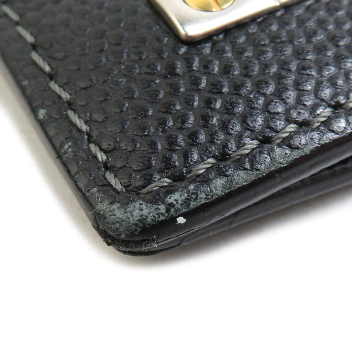 Cartier Black Leather Long Wallet (Bi-Fold) (Pre-Owned)