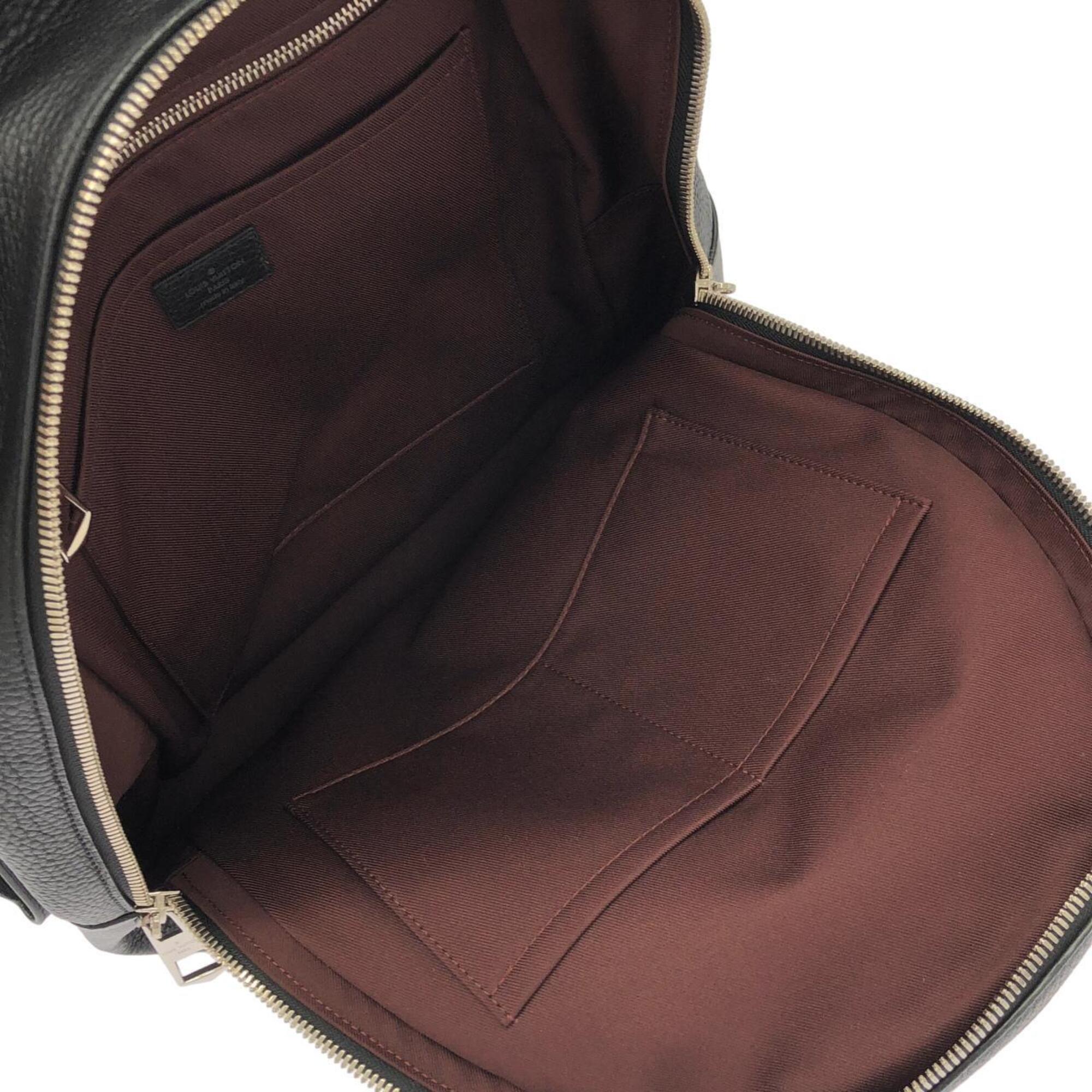 Louis Vuitton Black Leather Backpack (Pre-Owned)
