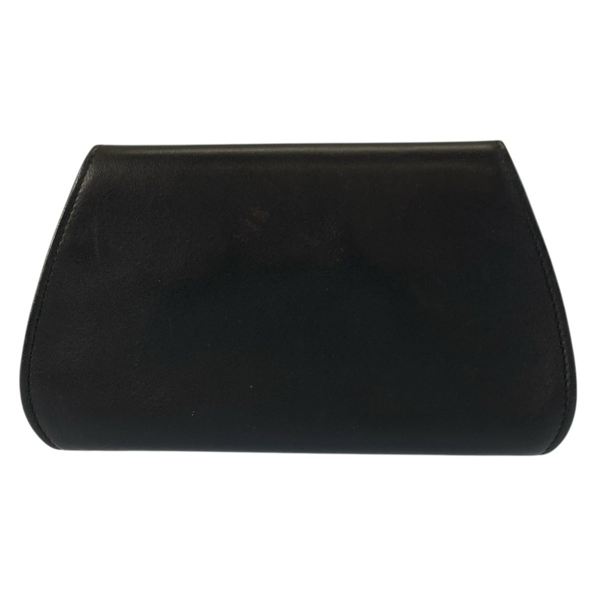Cartier Black Leather Coin Purse/Coin Case (Pre-Owned)