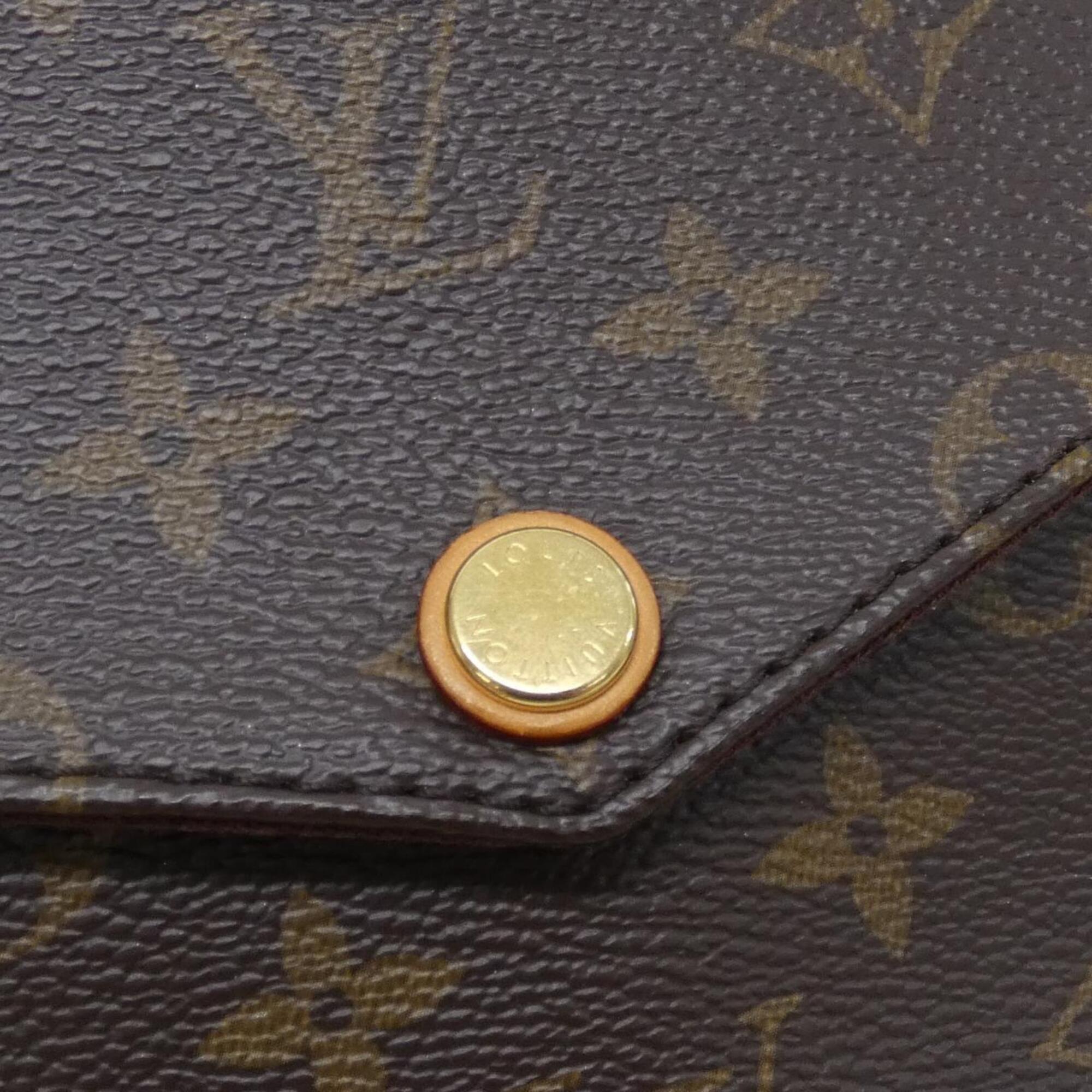 Louis Vuitton Brown Coated Canvas Shoulder Bag (Pre-Owned)