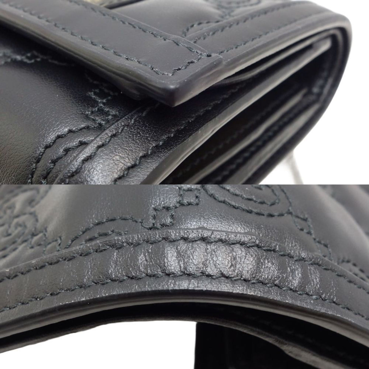Gucci Black Leather Wallet (Bi-Fold) (Pre-Owned)