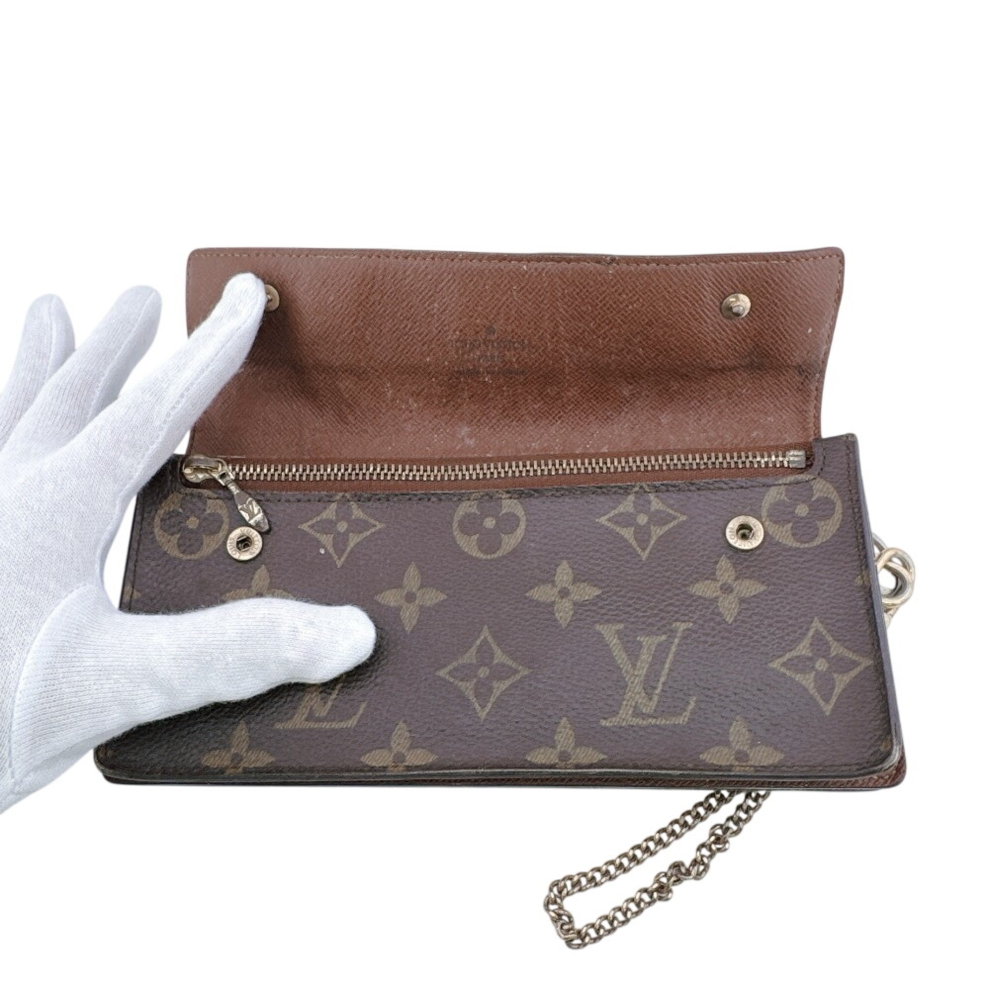 Louis Vuitton Brown Monogram Monogram Long Wallet (Bi-Fold) (Pre-Owned)