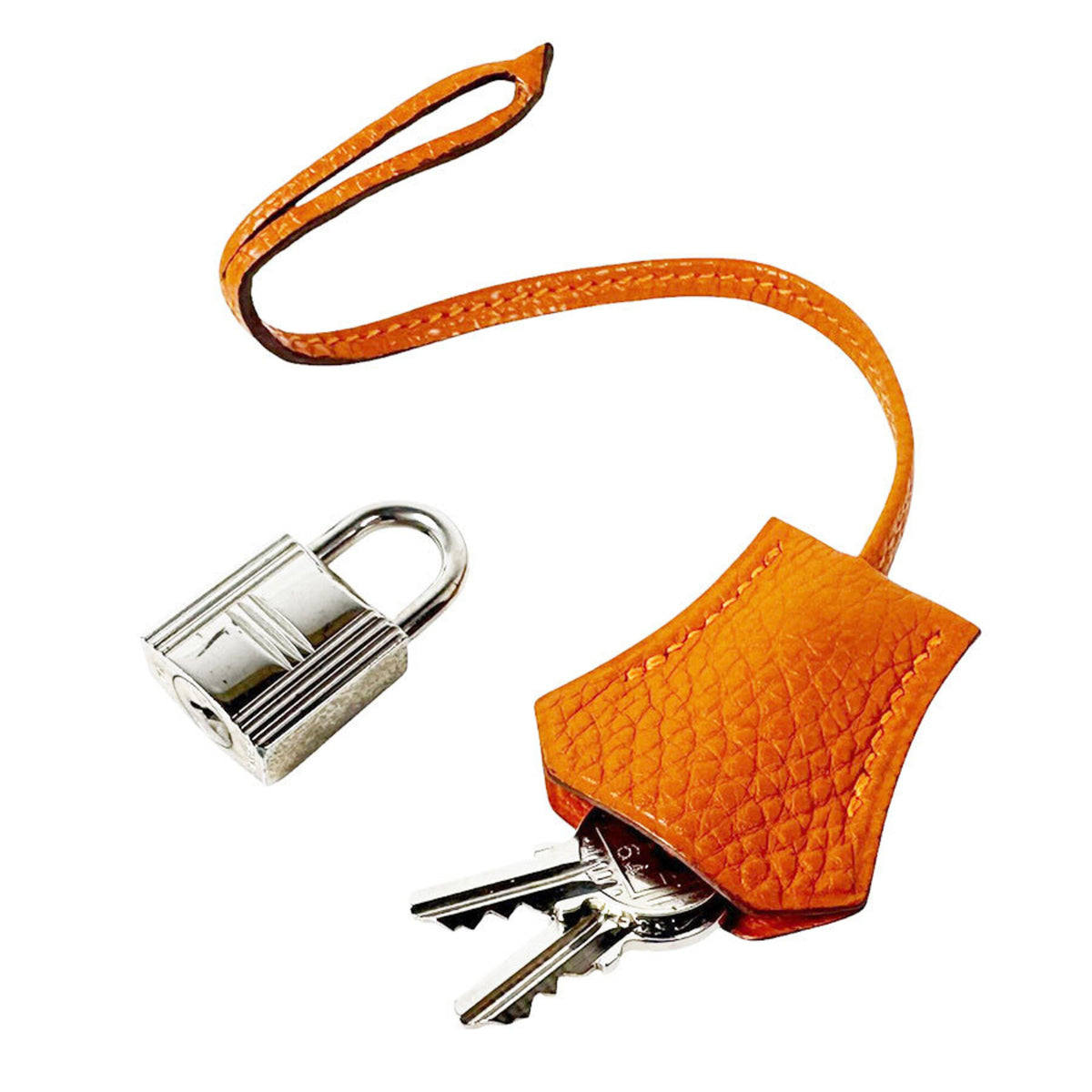 Hermes Orange Taurillon Clemence Leather Handbag Shoulder Bag (Pre-Owned)