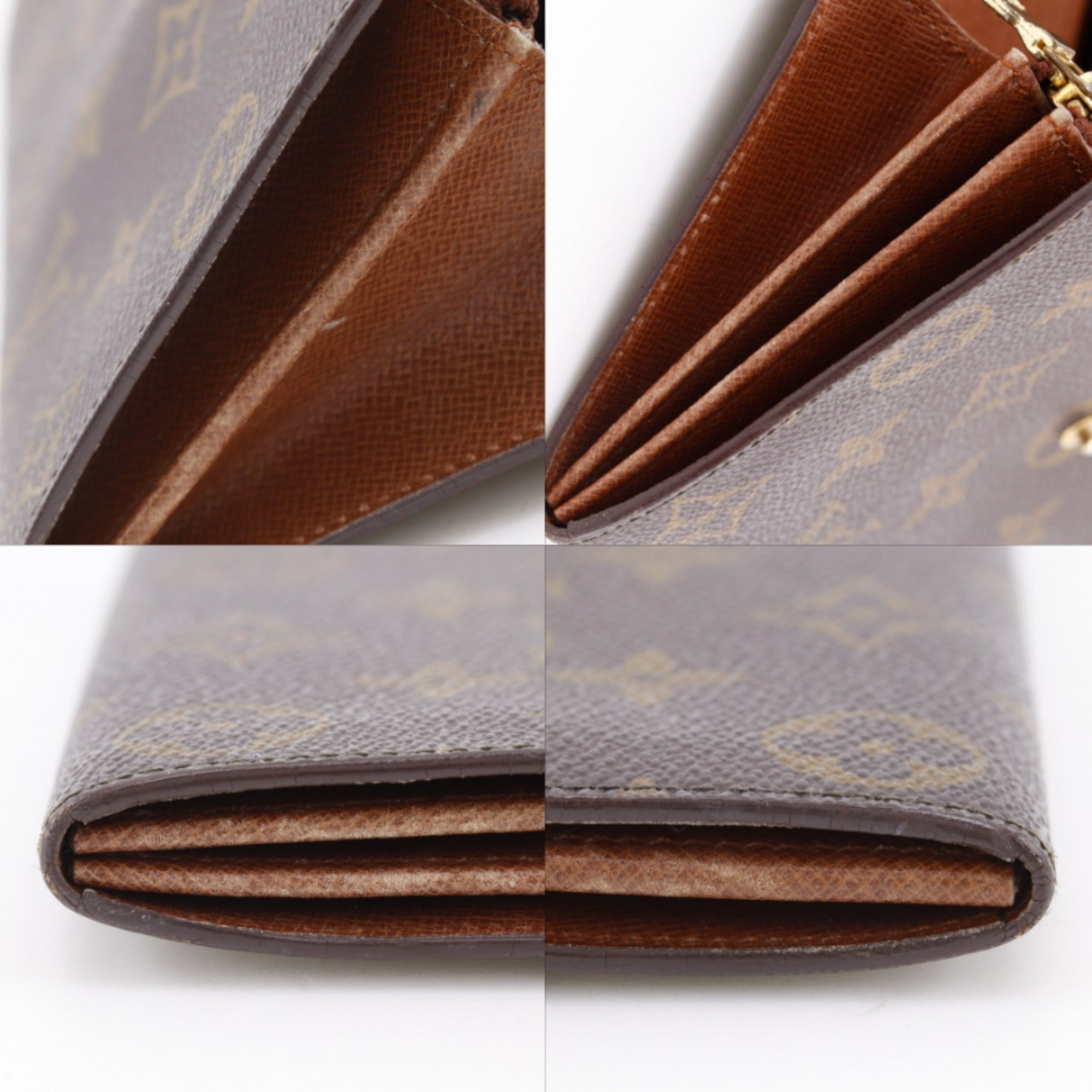 Louis Vuitton Monogram Brown Monogram Long Wallet (Bi-Fold) (Pre-Owned)