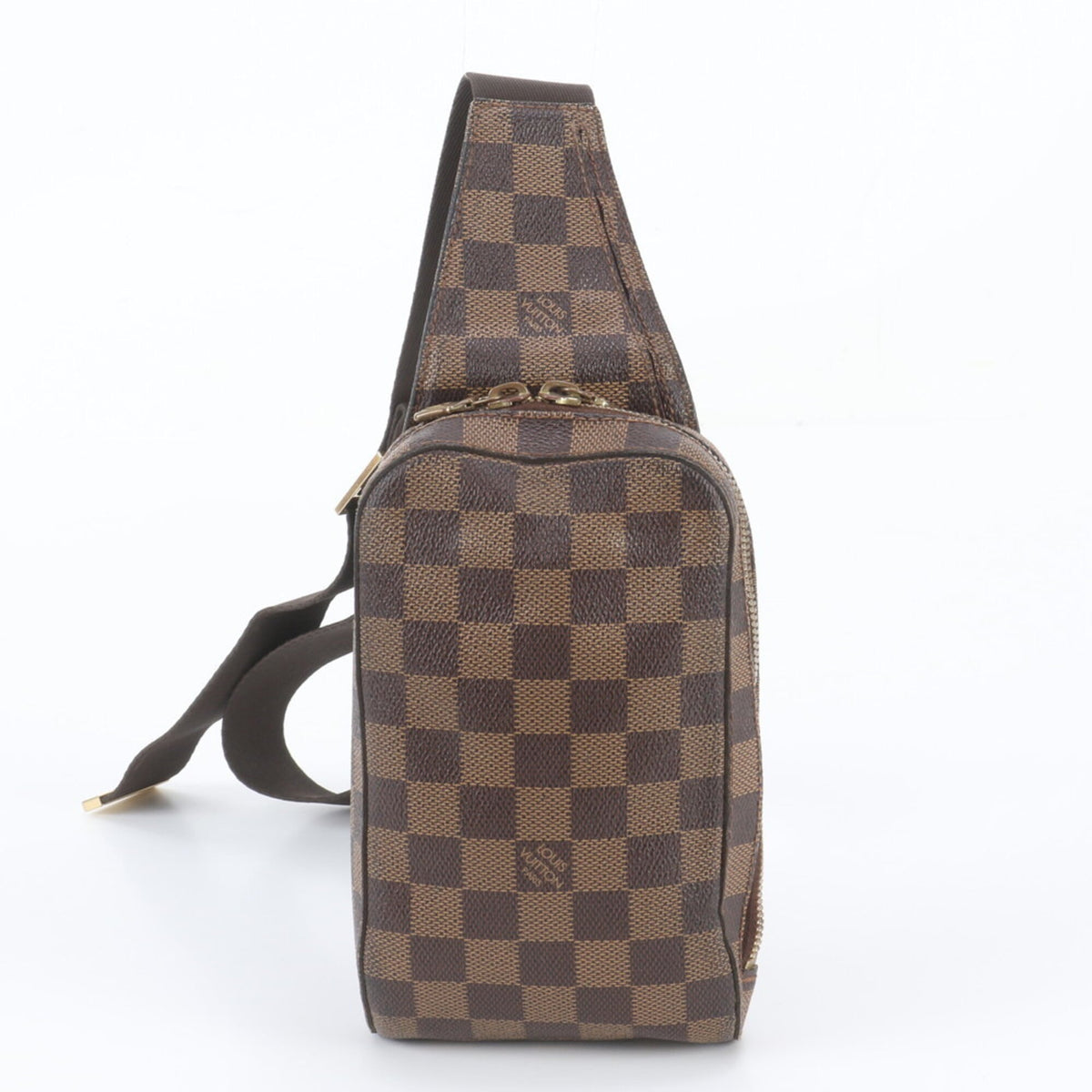 Louis Vuitton Ebene Leather Coated Canvas Shoulder Bag Sling Bag (Pre-Owned)