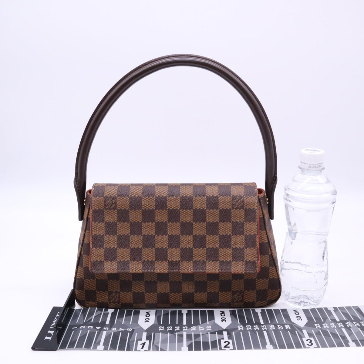 Louis Vuitton Beige Brown Red Color Coated Canvas Leather Handbag (Pre-Owned)