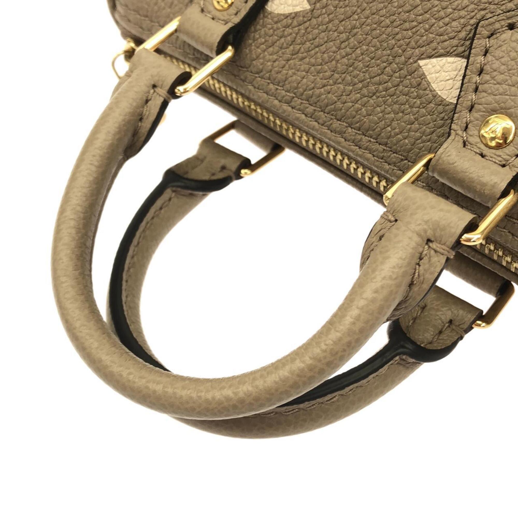 Louis Vuitton Cream Tourterelle Leather Boston Bag (Pre-Owned)