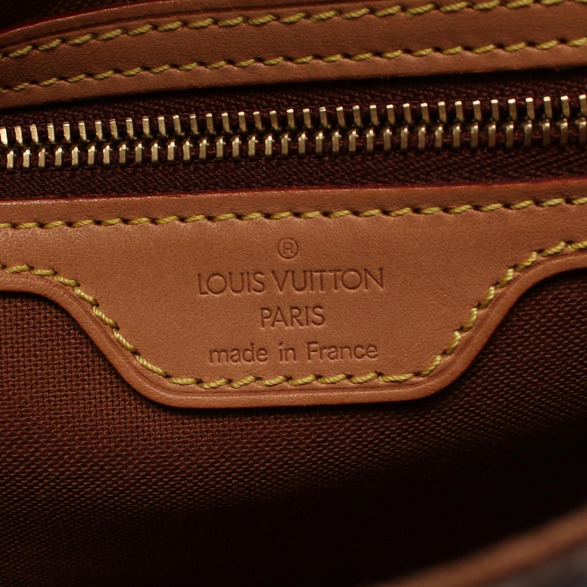 Louis Vuitton Brown Coated Canvas Leather Handbag (Pre-Owned)