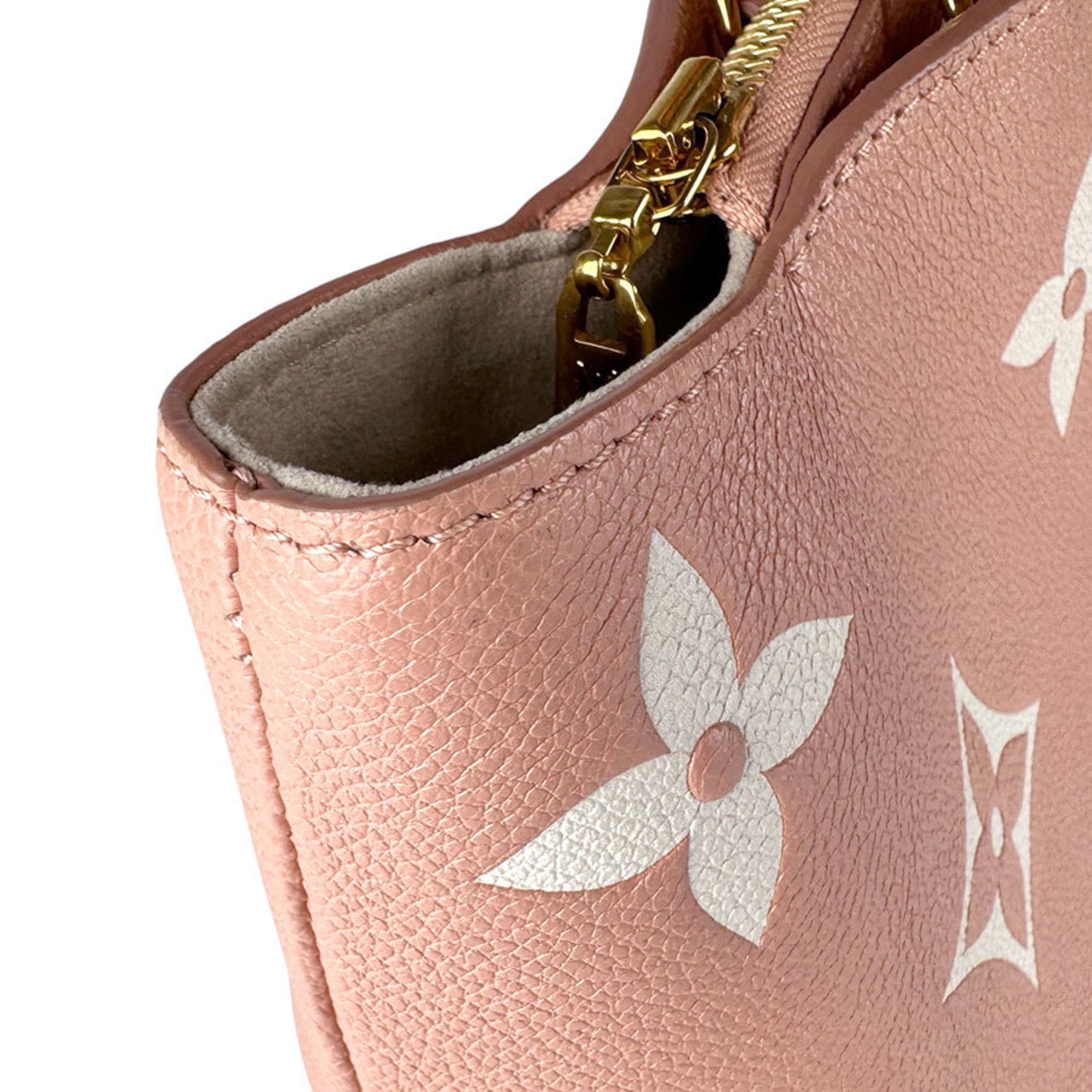 Louis Vuitton Cream Pink Monogram Empreinte Handbag Shoulder Bag (Pre-Owned)