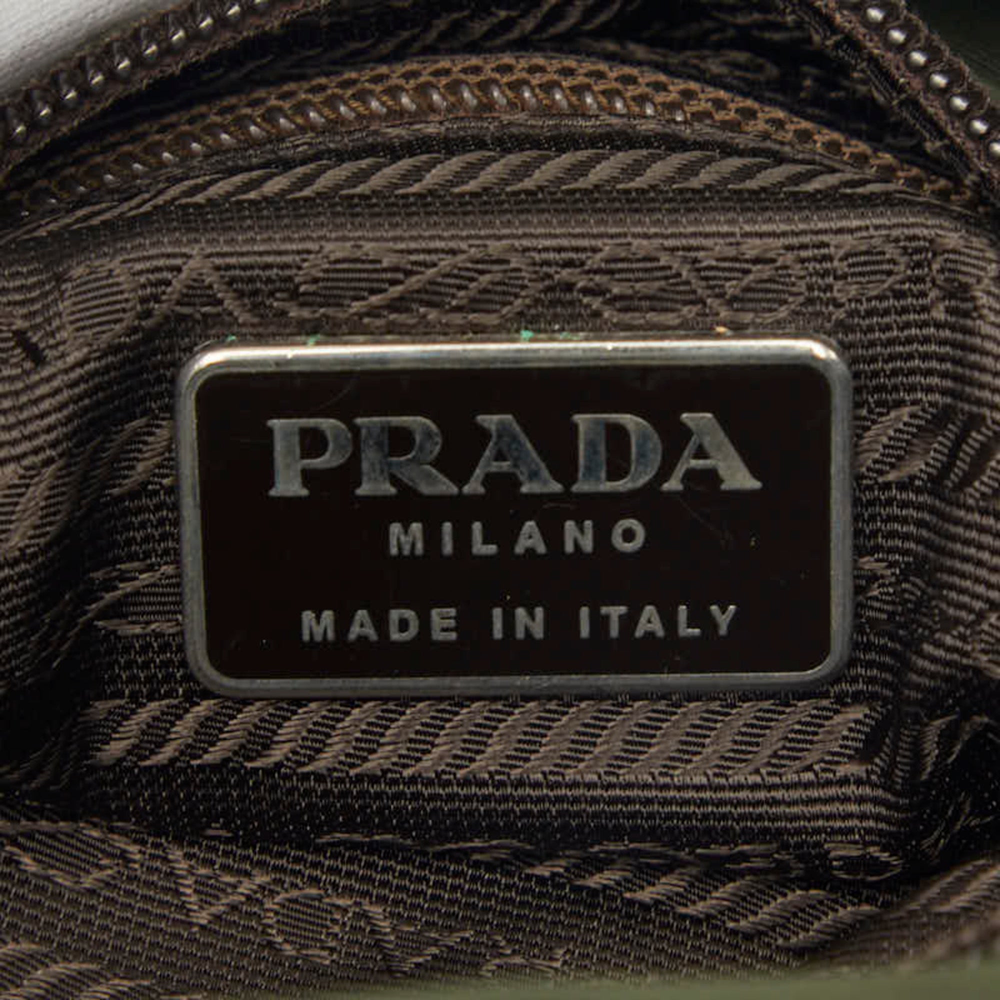 Prada Green Tessuto Nylon Handbag (Pre-Owned)