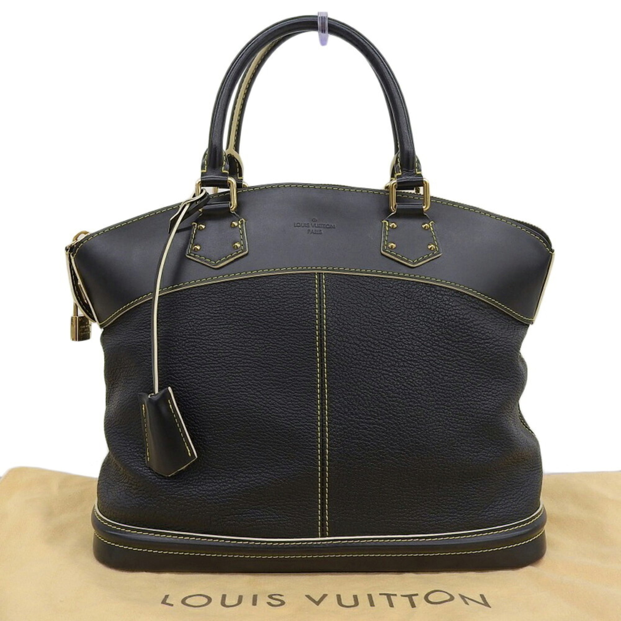 Louis Vuitton Black Noir Leather Handbag (Pre-Owned)