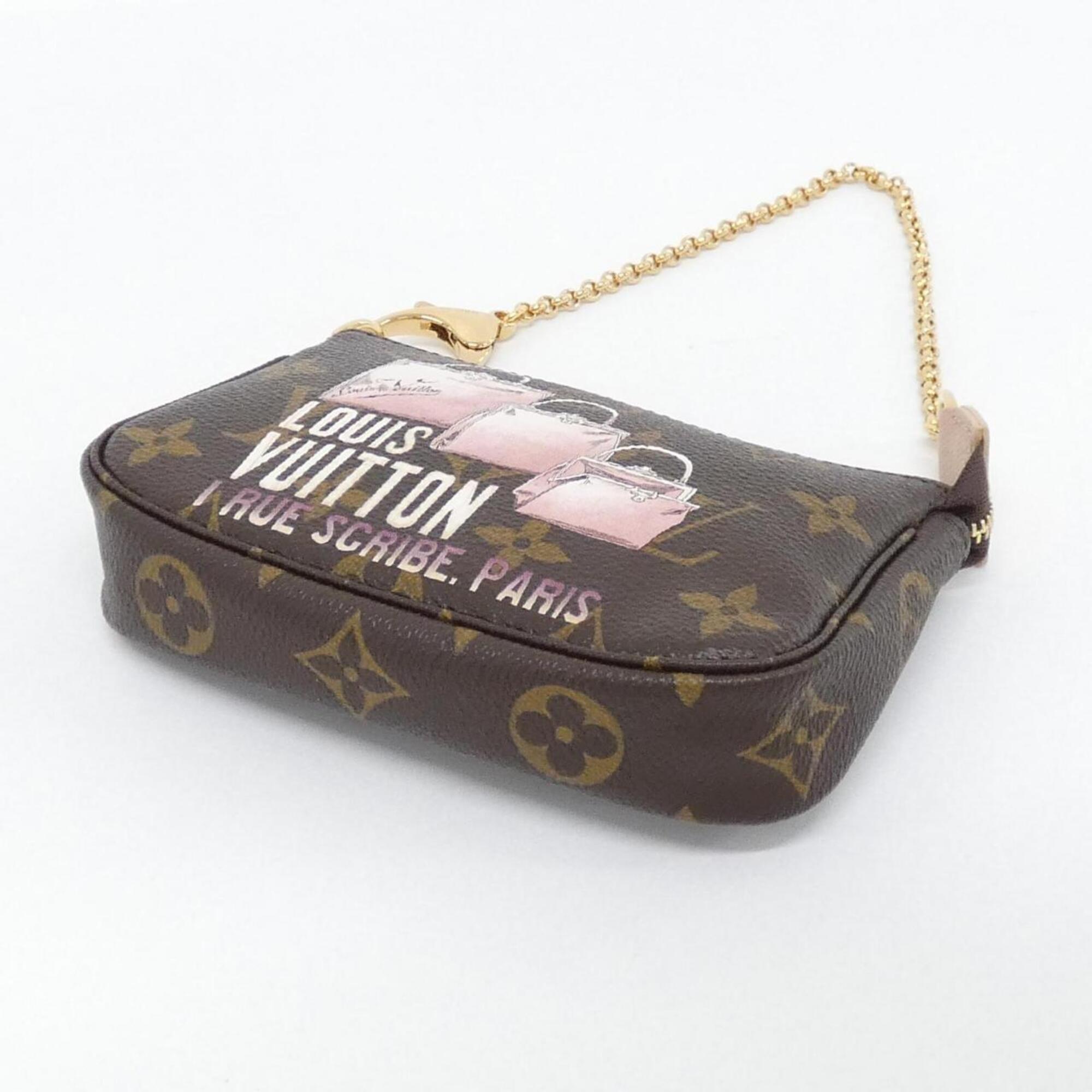 Louis Vuitton Marron Coated Canvas Pouch (Pre-Owned)