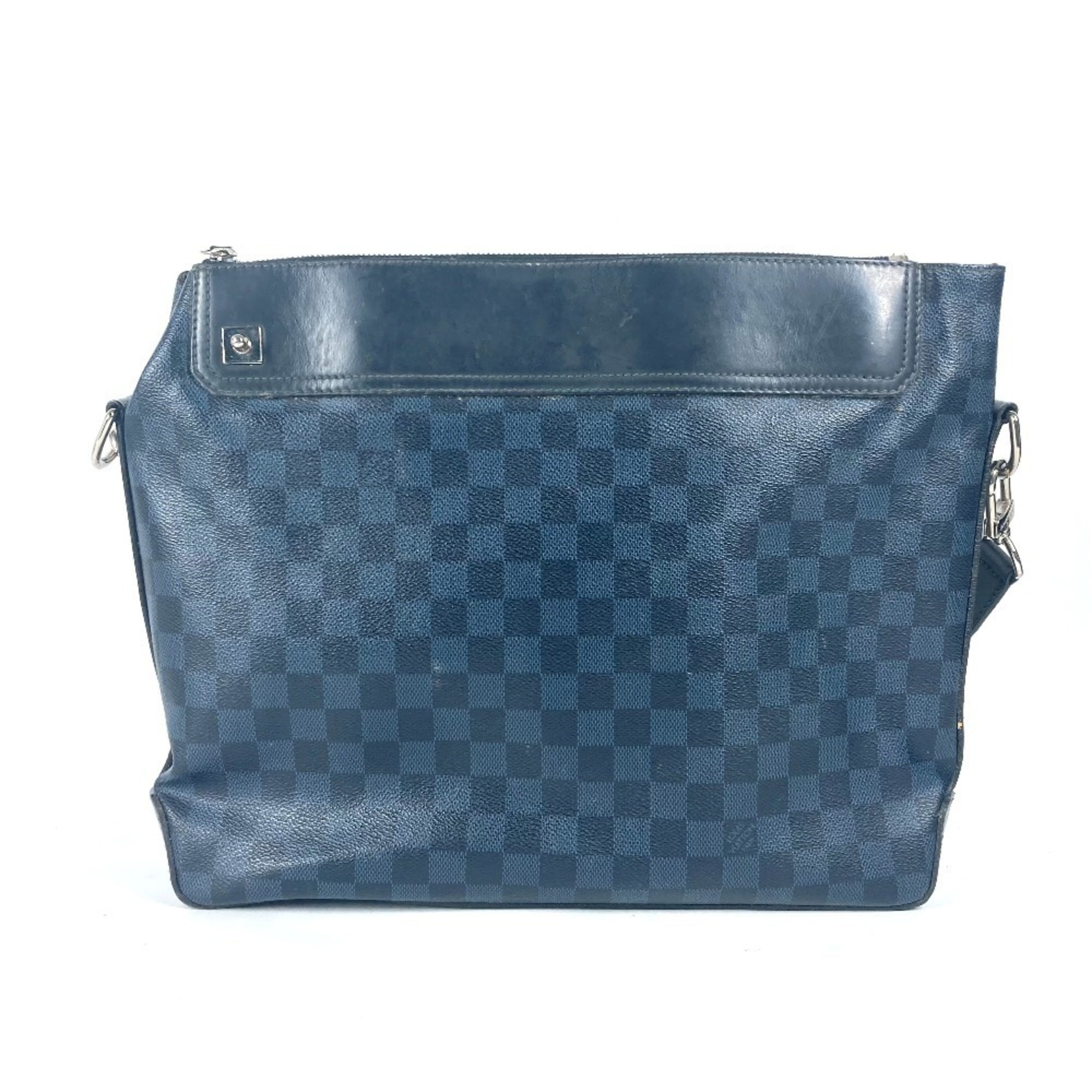 Louis Vuitton Cobalt Galle Navy Damier Canvas Shoulder Bag (Pre-Owned)