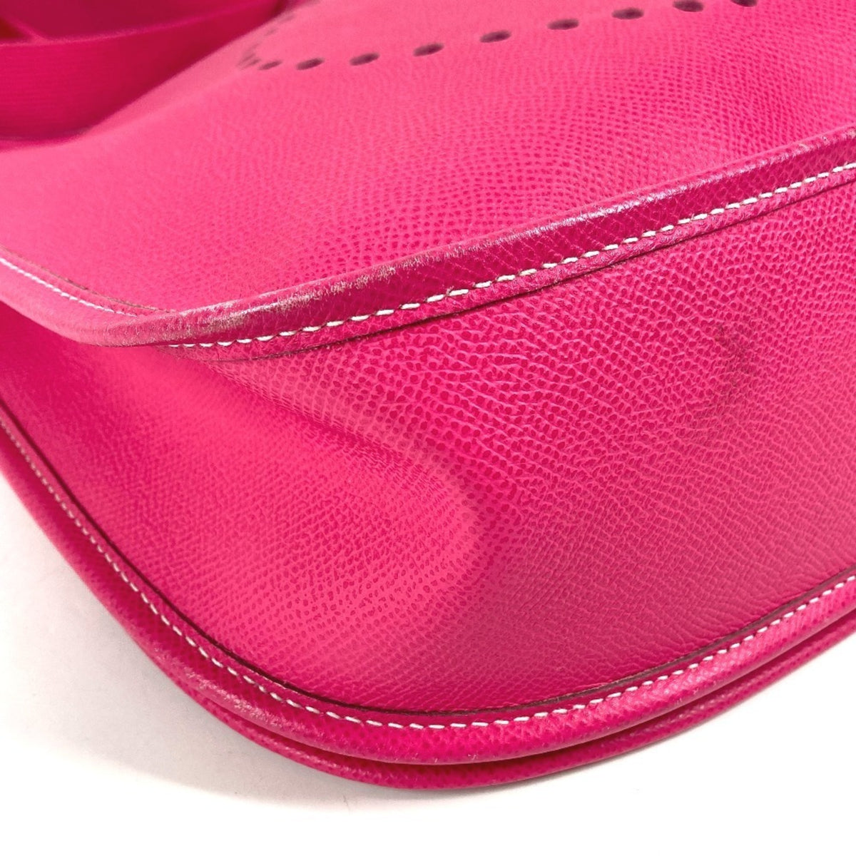 Hermes Pink Rose Tyrien Epsom Leather Pochette Shoulder Bag (Pre-Owned)