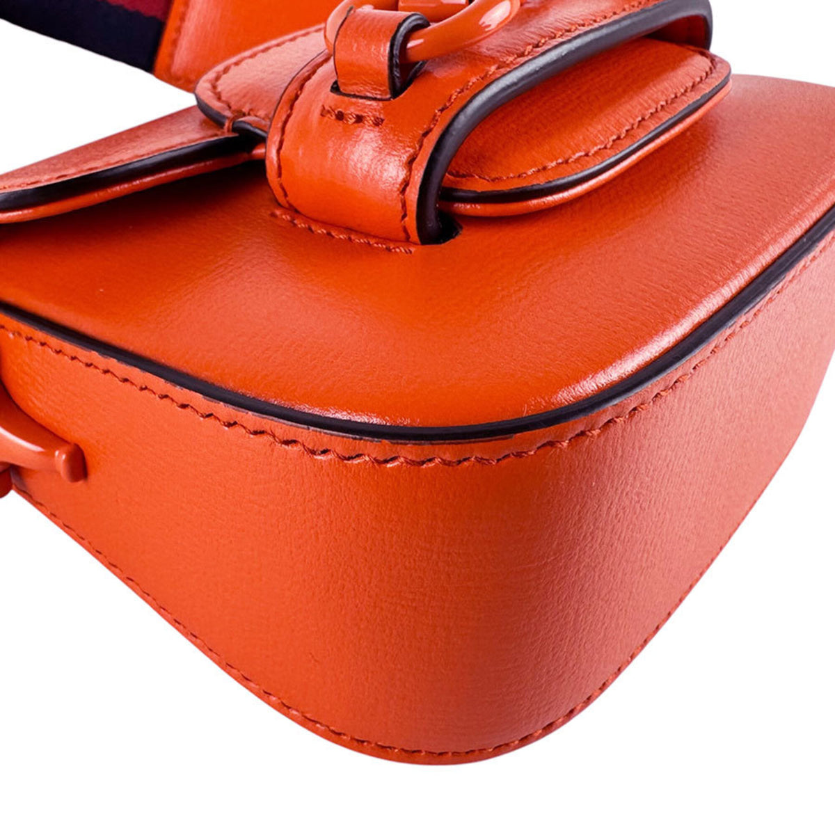 Gucci Orange Leather Shoulder Bag (Pre-Owned)