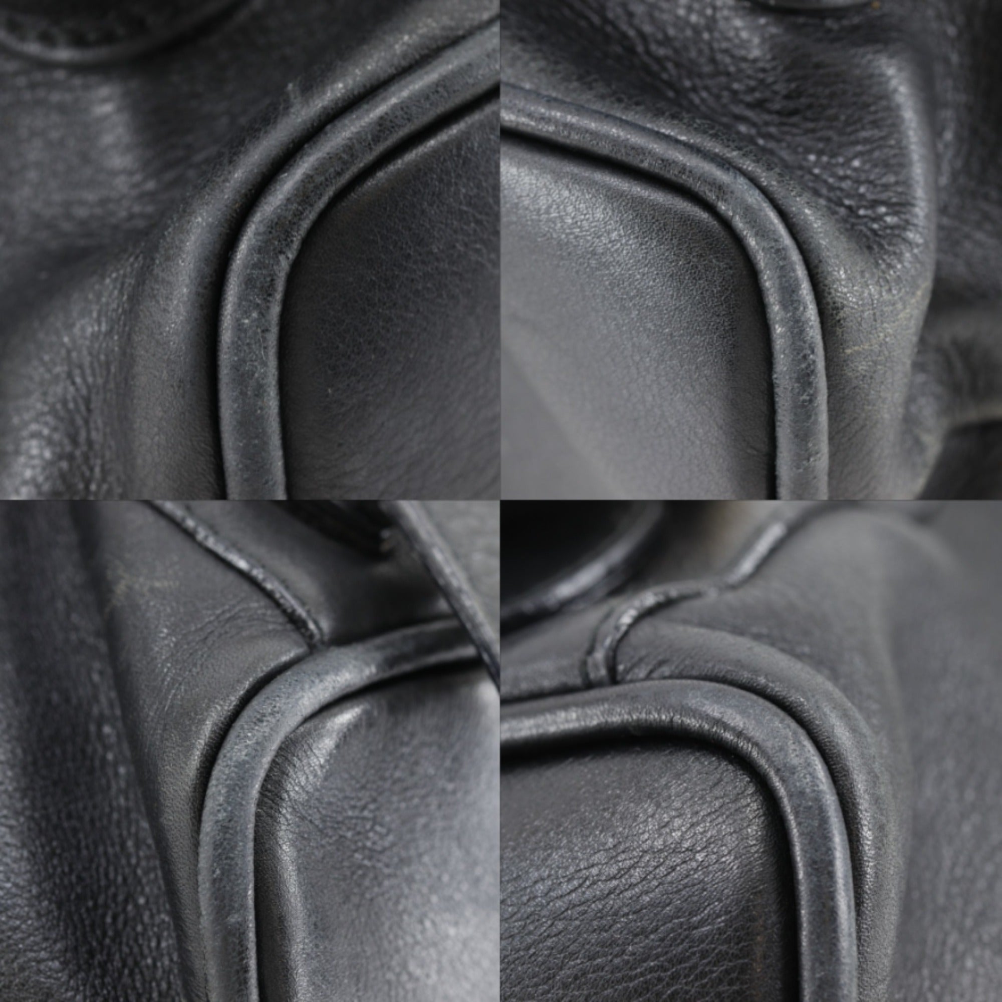 Gucci Black Bamboo Leather Backpack (Pre-Owned)