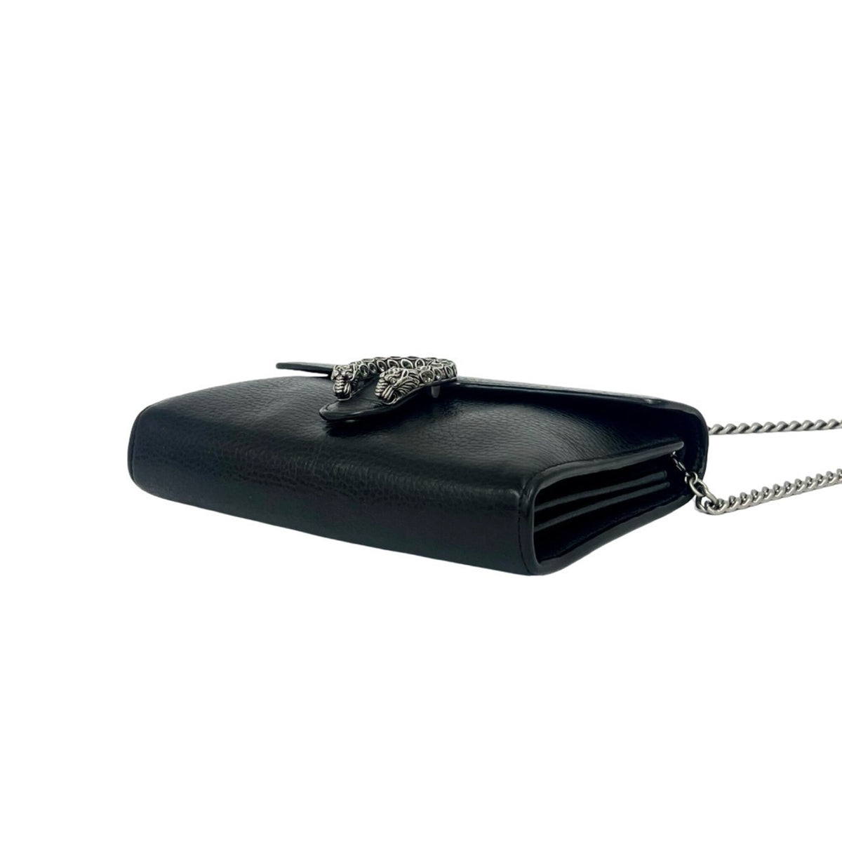Gucci Black Leather Pochette Shoulder Bag (Pre-Owned)