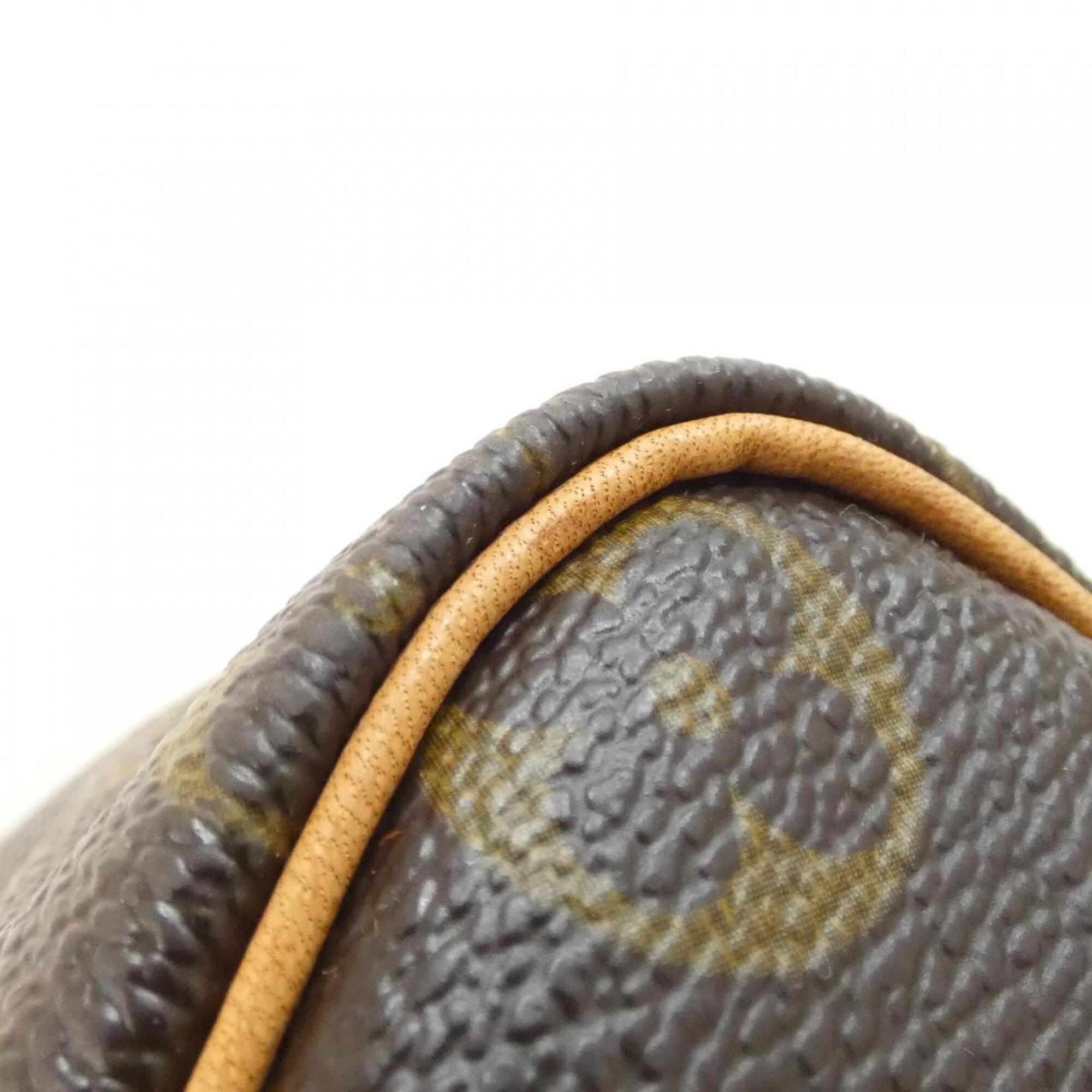 Louis Vuitton Monogram Marron Coated Canvas Boston Bag (Pre-Owned)