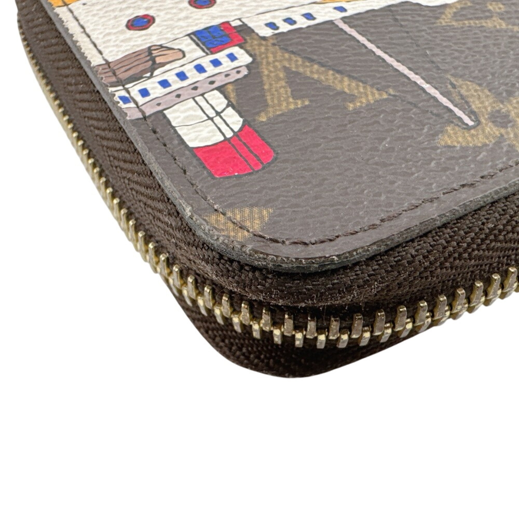 Louis Vuitton Monogram Brown Leather Long Wallet (Bi-Fold) (Pre-Owned)