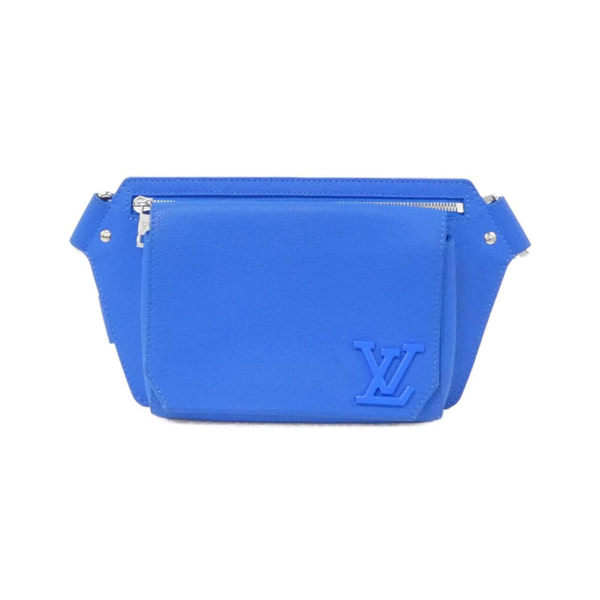Louis Vuitton Blue Leather Shoulder Bag (Pre-Owned)