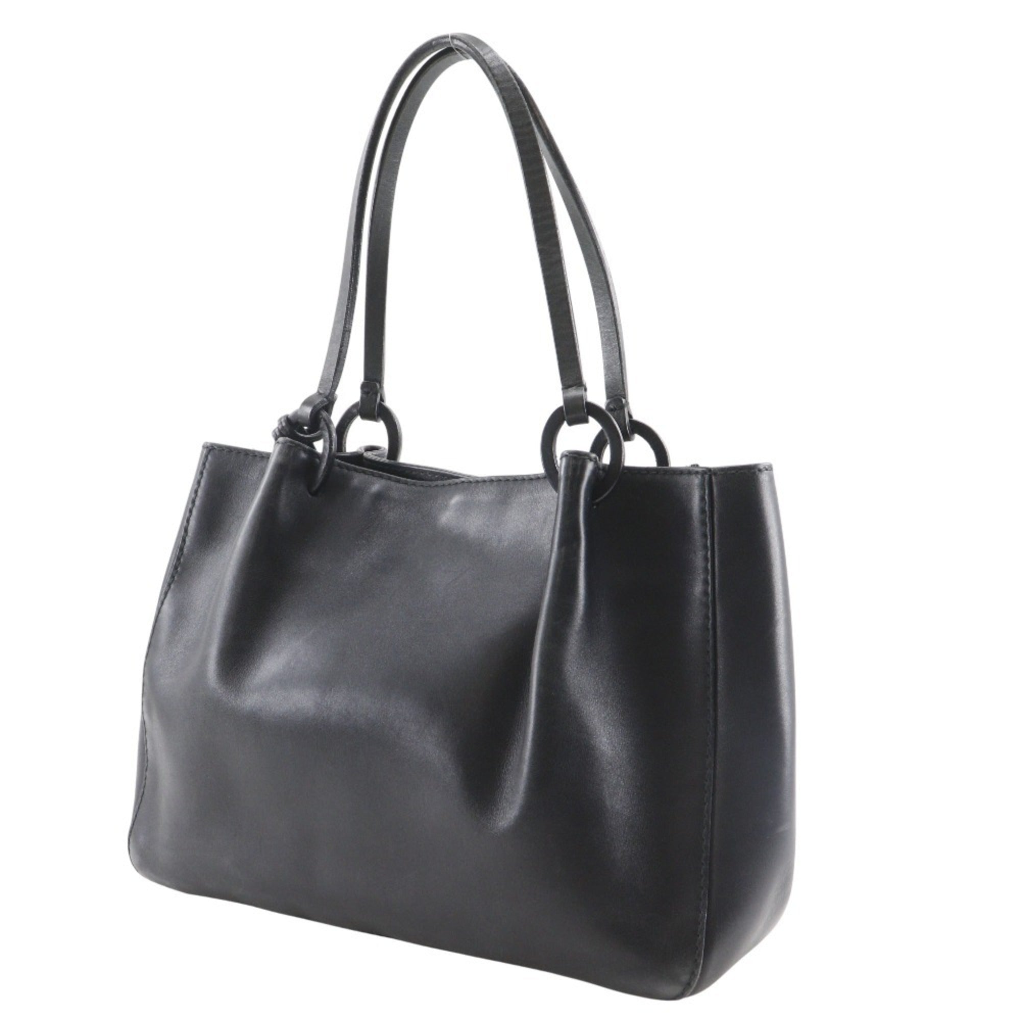 Gucci Black Leather Tote Bag (Pre-Owned)