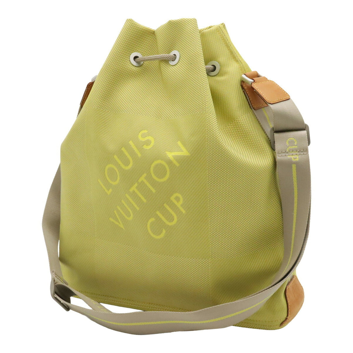 Louis Vuitton Lime Yellow Damier Geant Canvas Handbag Shoulder Bag (Pre-Owned)
