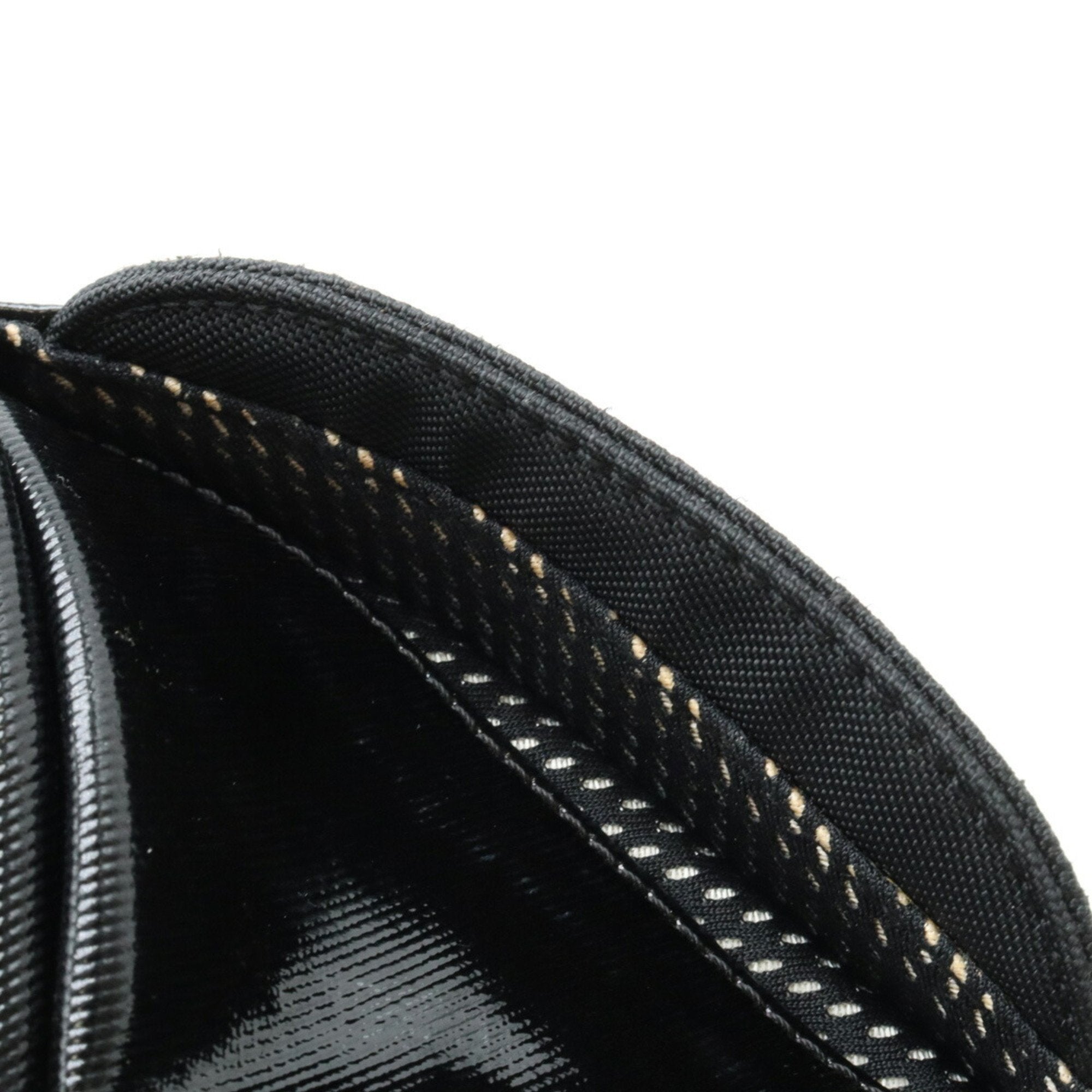 Chanel Black Coated Canvas Pochette Shoulder Bag (Pre-Owned)