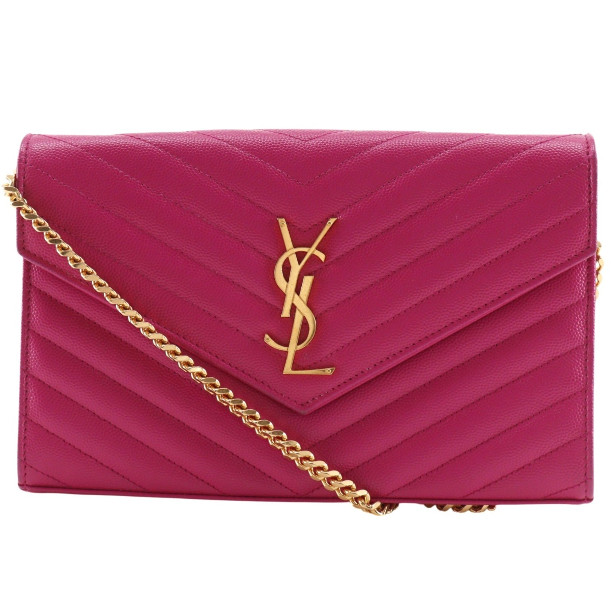 Saint Laurent Pink Leather Shoulder Bag (Pre-Owned)