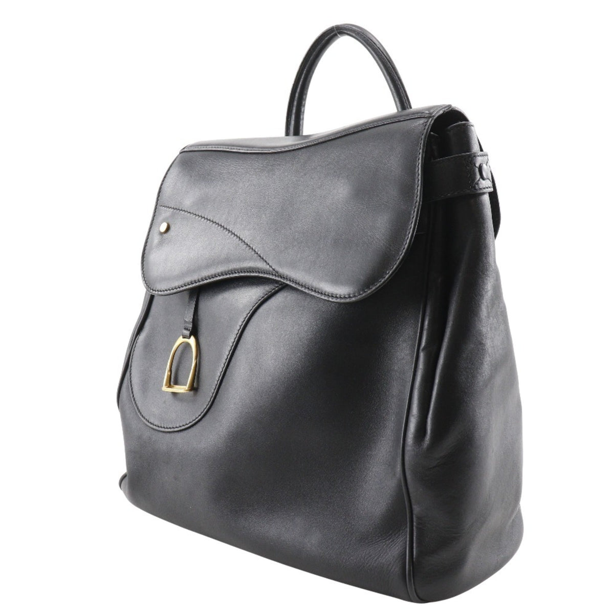 Gucci Black Leather Backpack (Pre-Owned)