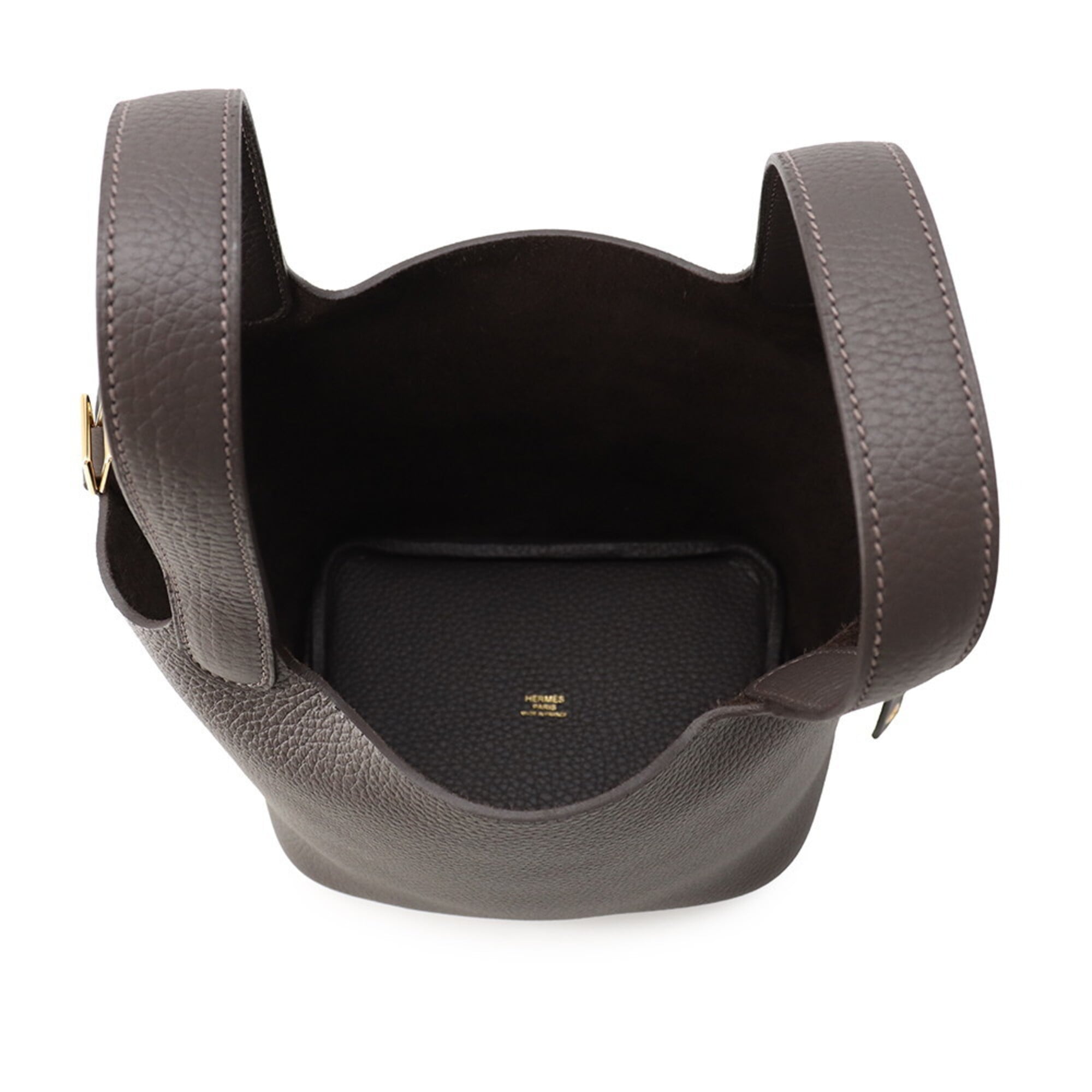 Hermes Picotin Gold Taurillon Clemence Leather Handbag