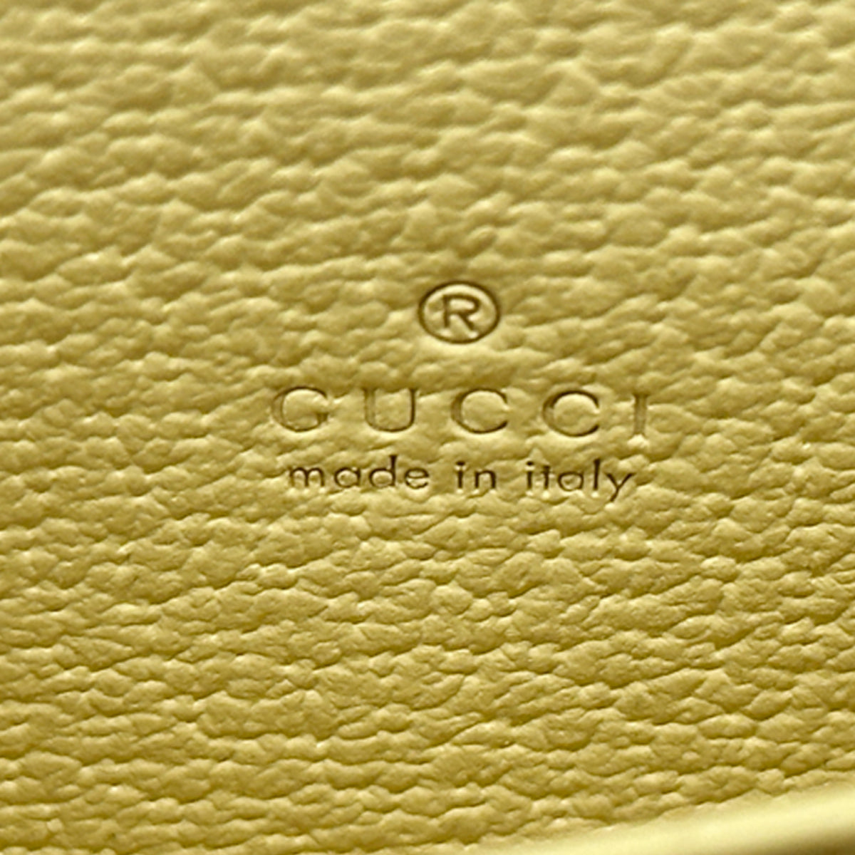 Gucci Yellow Canvas Leather Coin Purse/Coin Case (Pre-Owned)