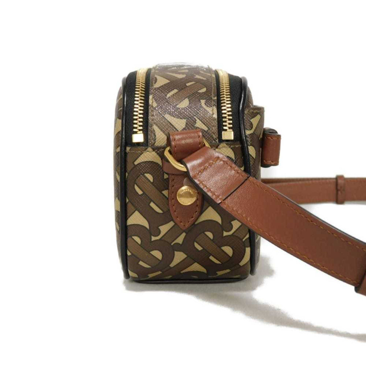 Burberry Brown Canvas Shoulder Bag (Pre-Owned)