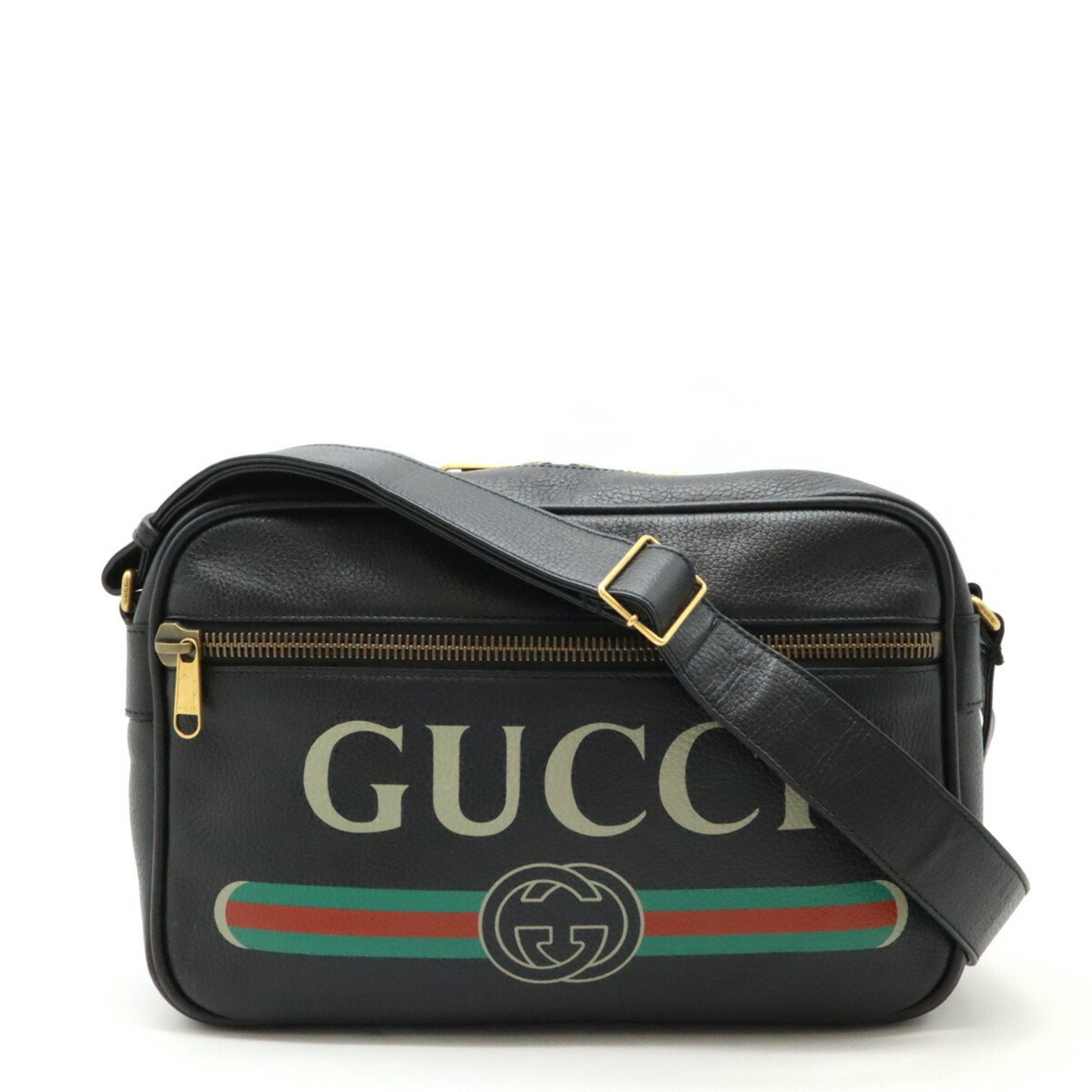 Gucci Black Leather Shoulder Bag (Pre-Owned)