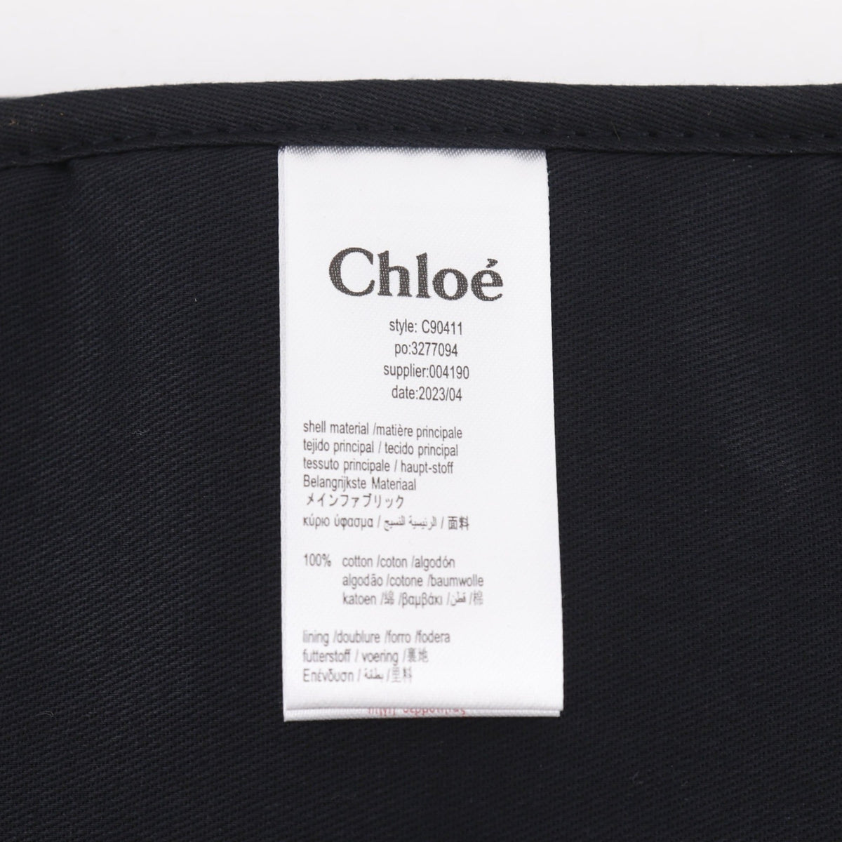 Chloé Black Canvas Tote Bag (Pre-Owned)