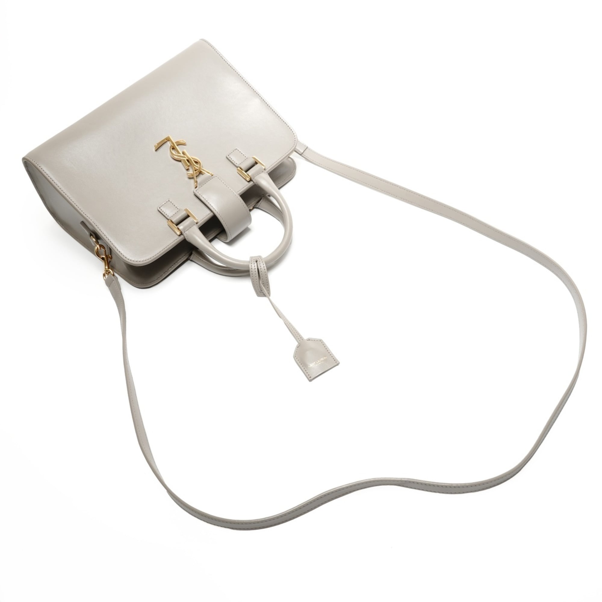 Yves Saint Laurent Gray Shoulder Bag (Pre-Owned)